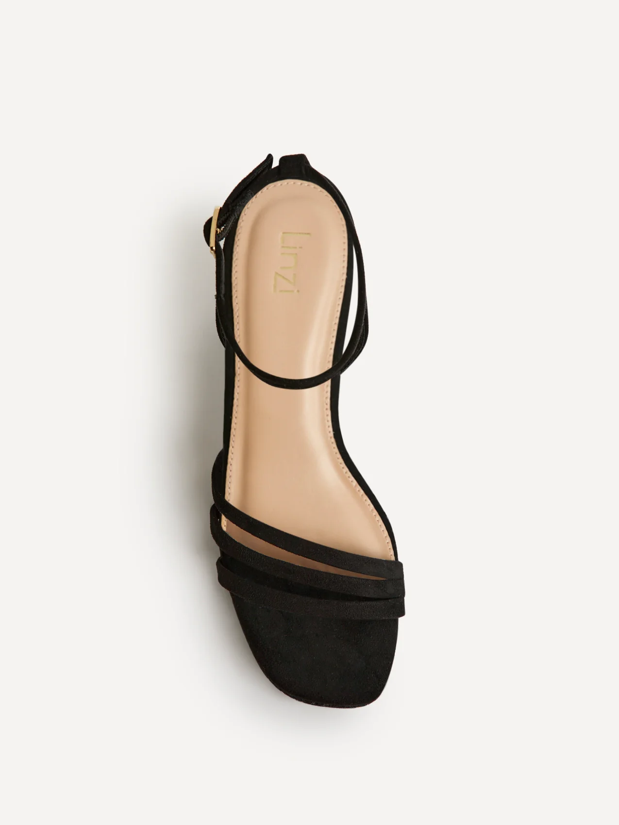 Noma Black Strappy Wedge Sandal - Image 5