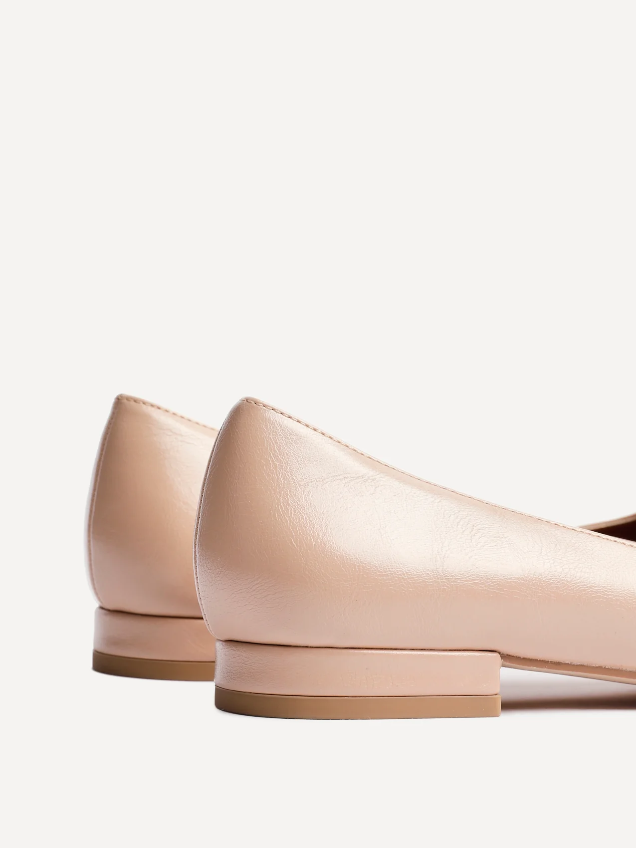Orian Nude Faux Leather Ballet Flats - Image 4