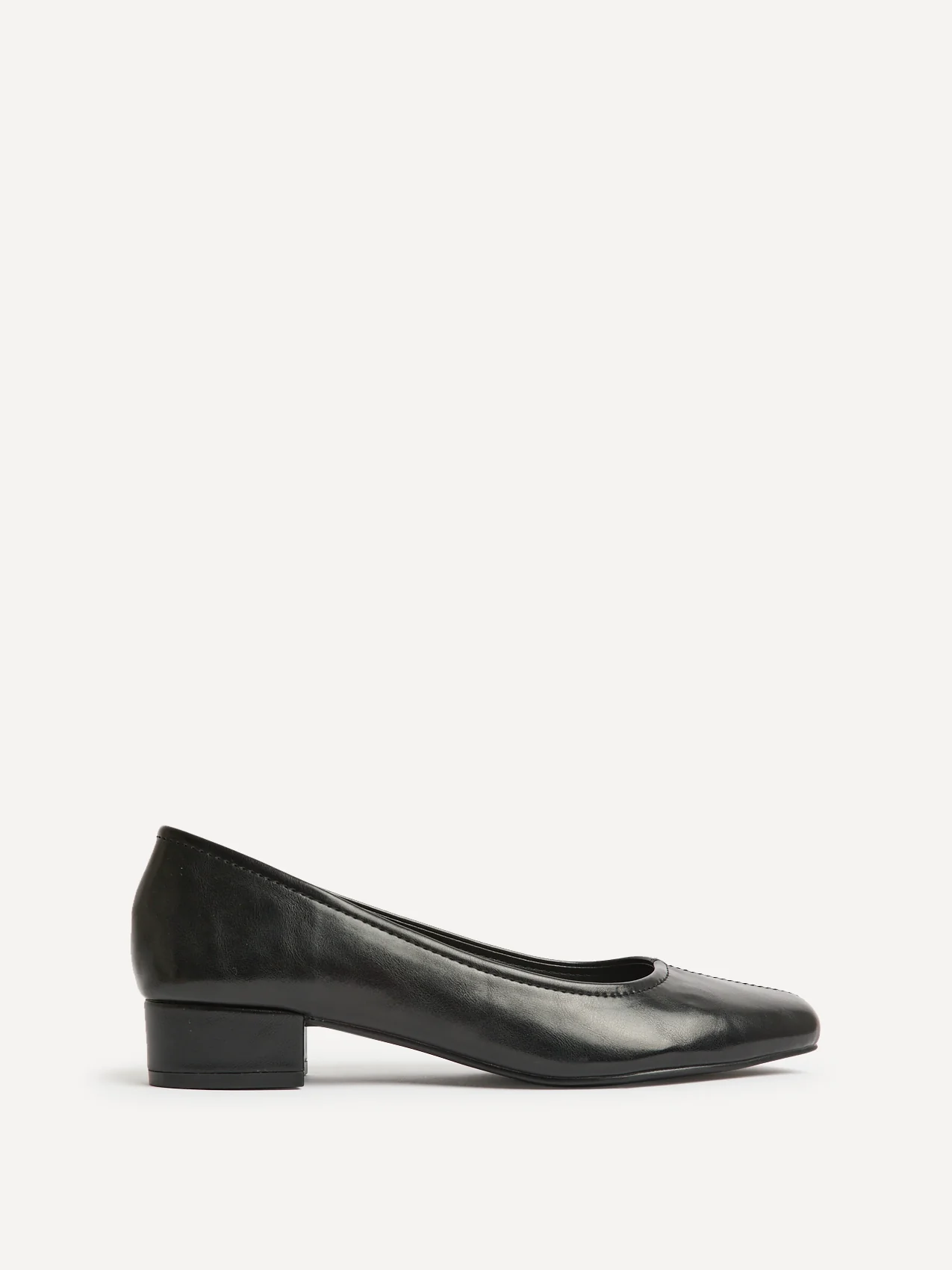 Origin Black Low Block Court Heels - Image 2