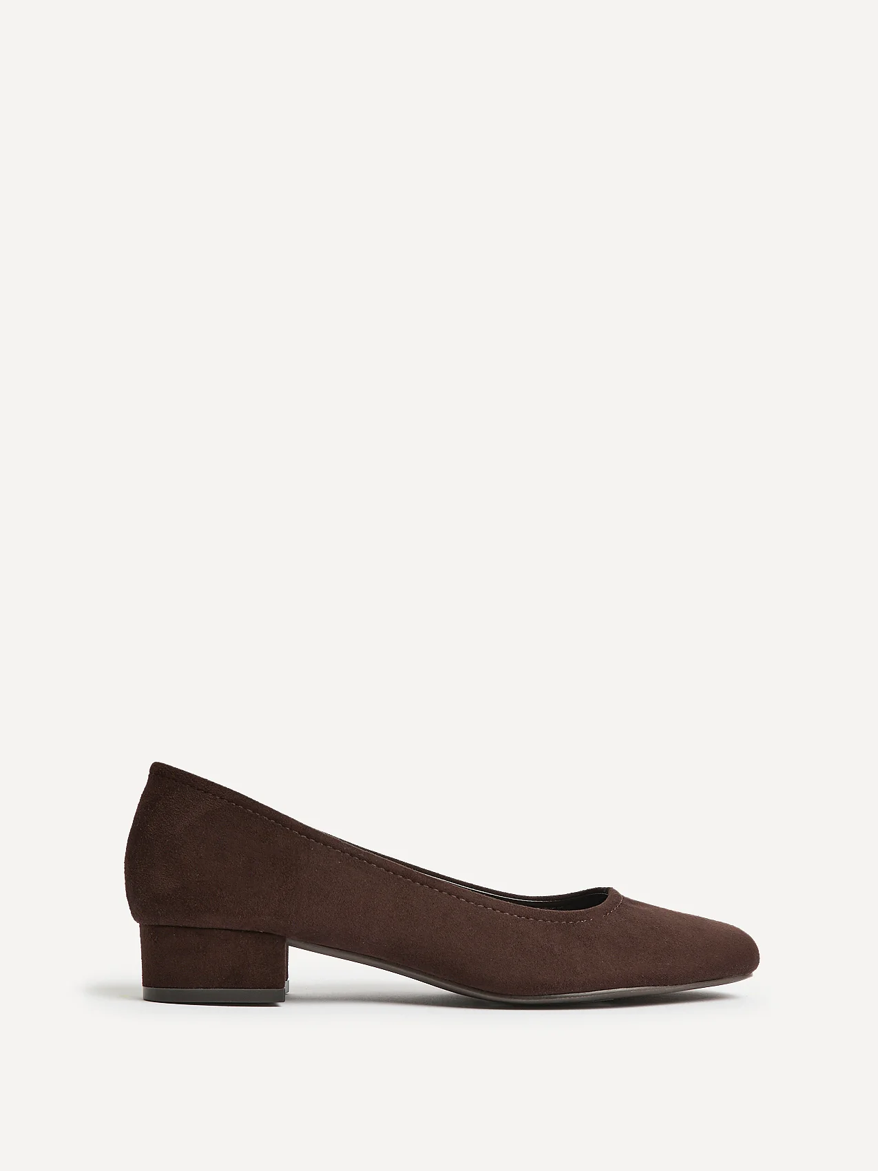 Origin Brown Low Block Court Heels - Image 2