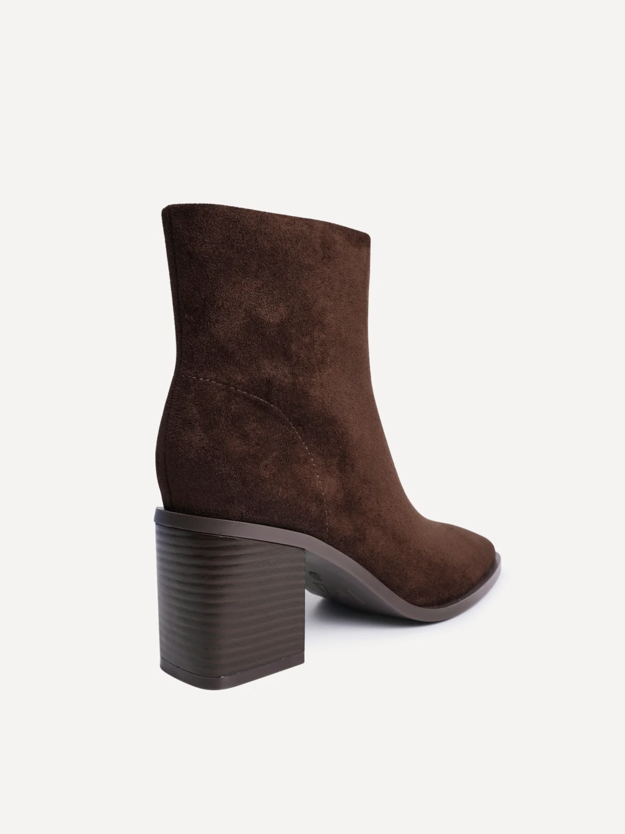 Orlando Brown Block Heeled Ankle Boots - Image 5