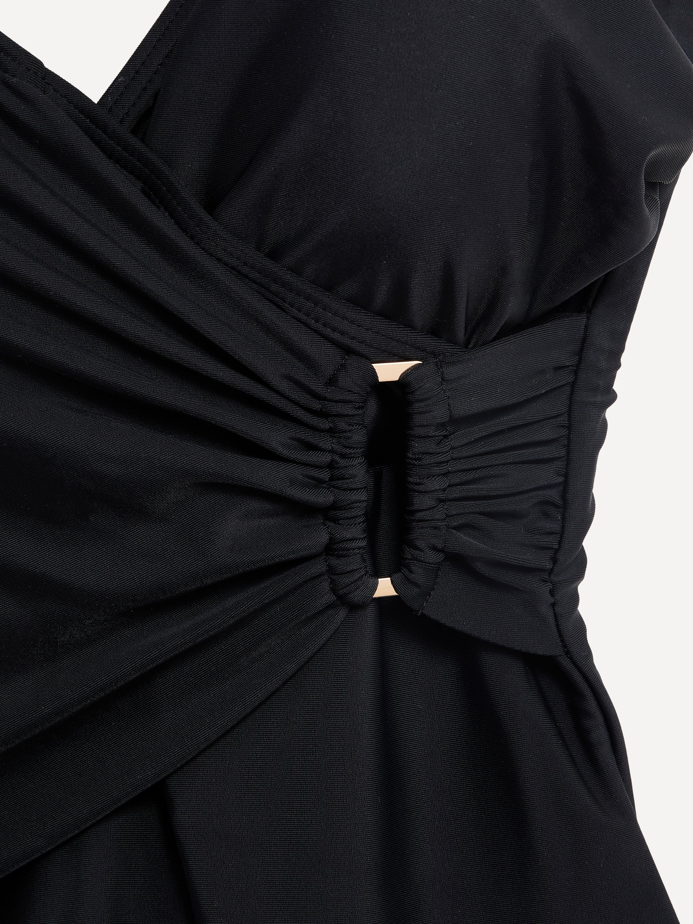 Paloma Linzi Swim Black Wrap Swimsuit - Image 3
