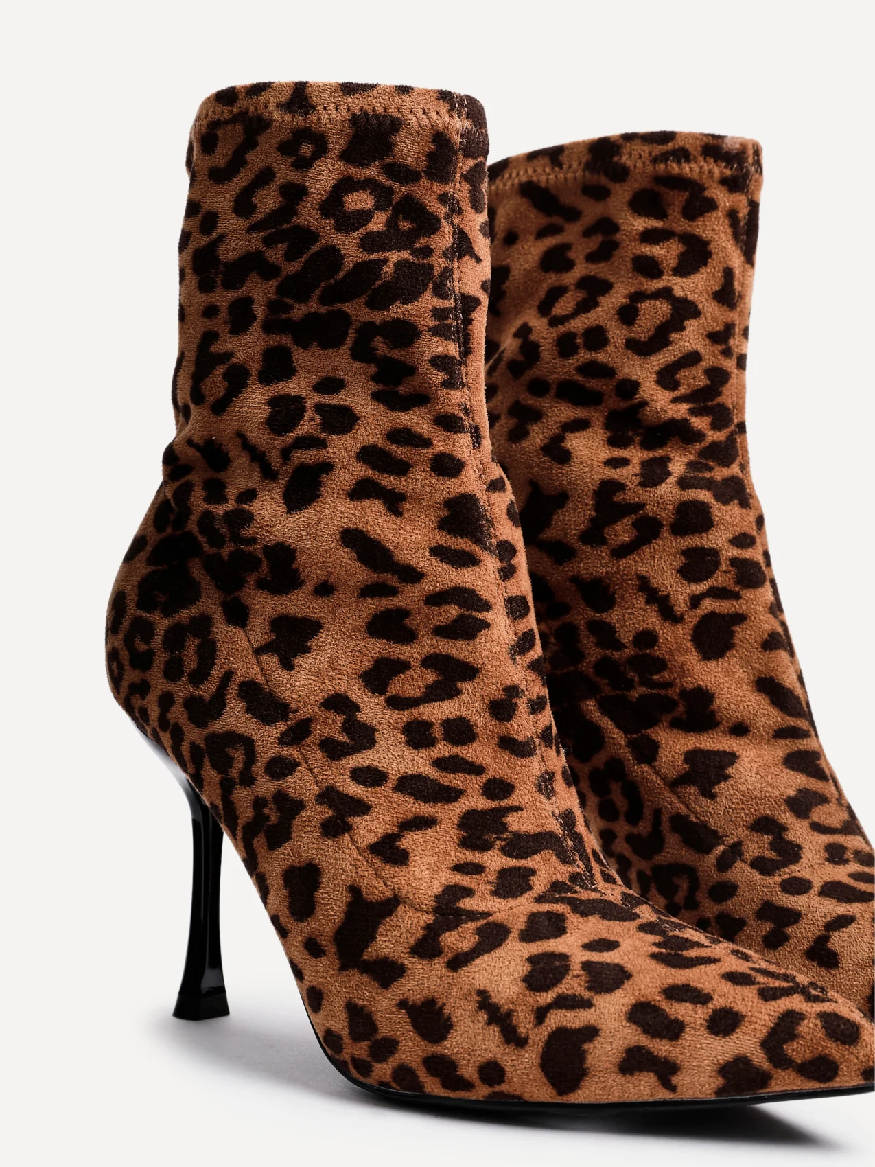 Pantha Leopard Sock Ankle Boots - Image 4