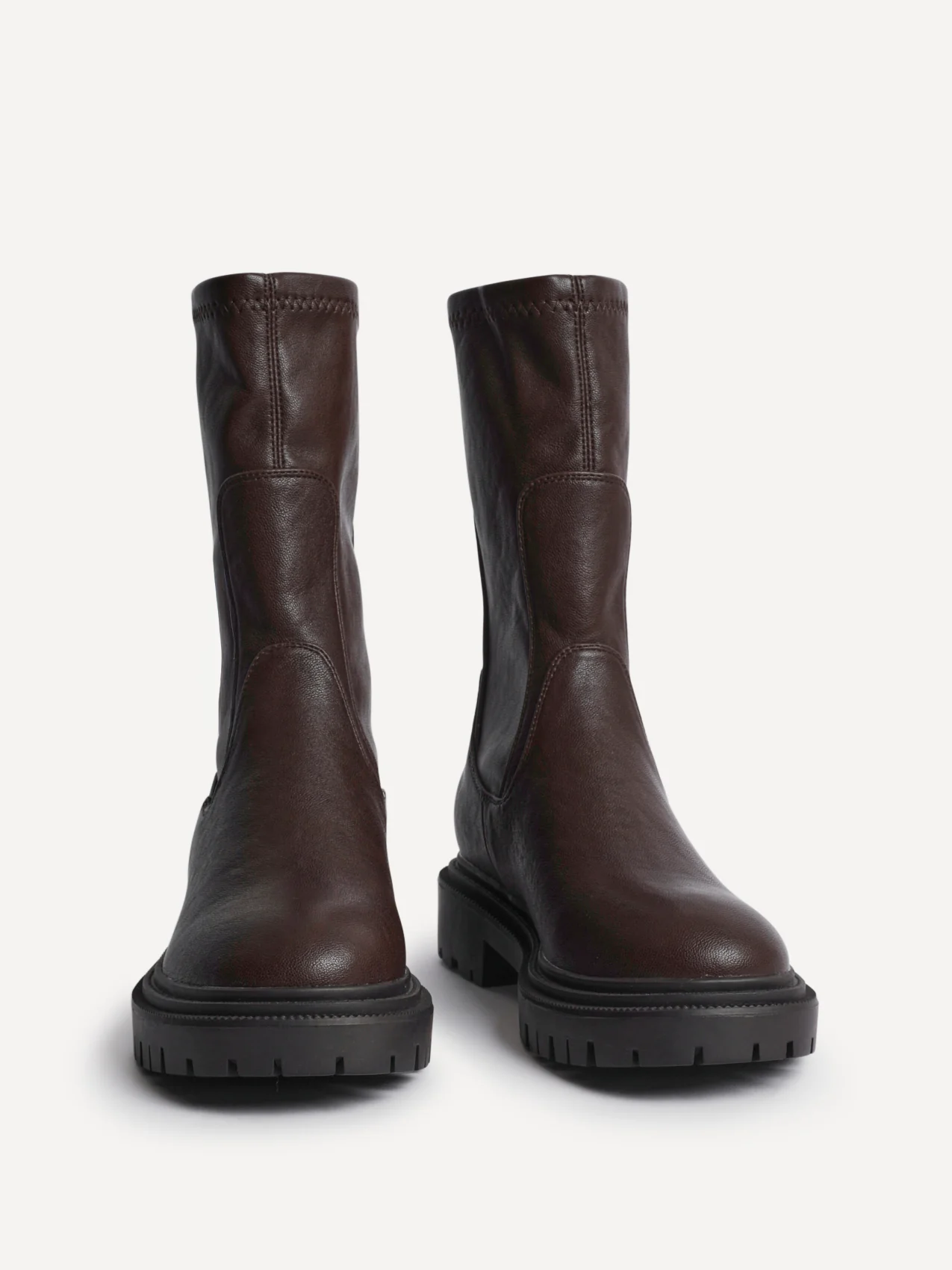 Peggy Brown Mid-Length Chelsea Boots - Image 3