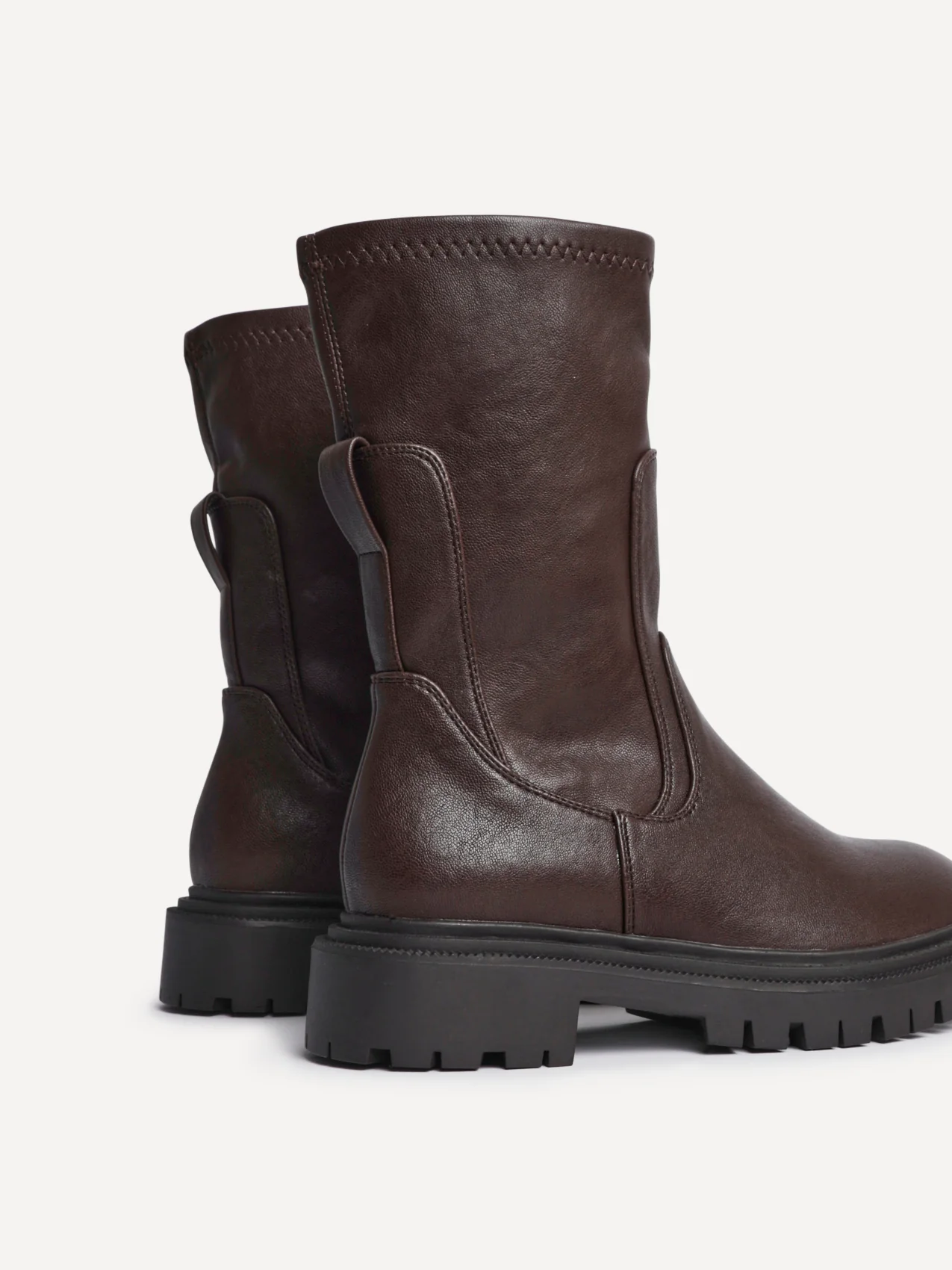 Peggy Brown Mid-Length Chelsea Boots - Image 4