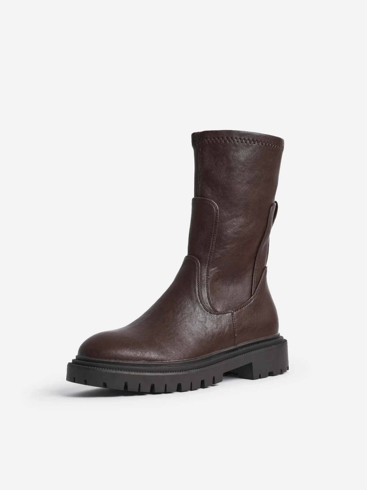 Peggy Brown Mid-Length Chelsea Boots - Image 5