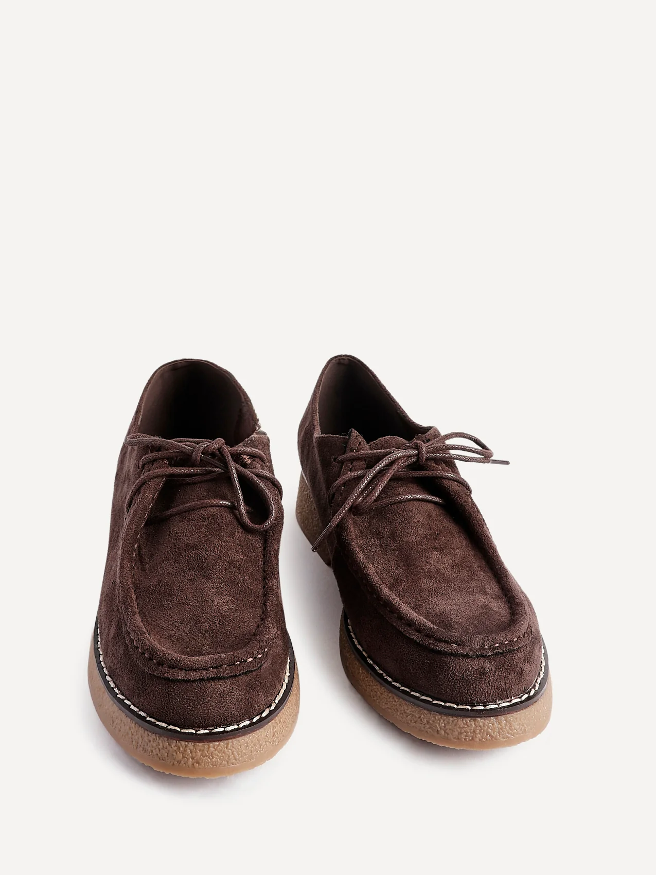 Perth Brown Faux Suede Loafers - Image 3