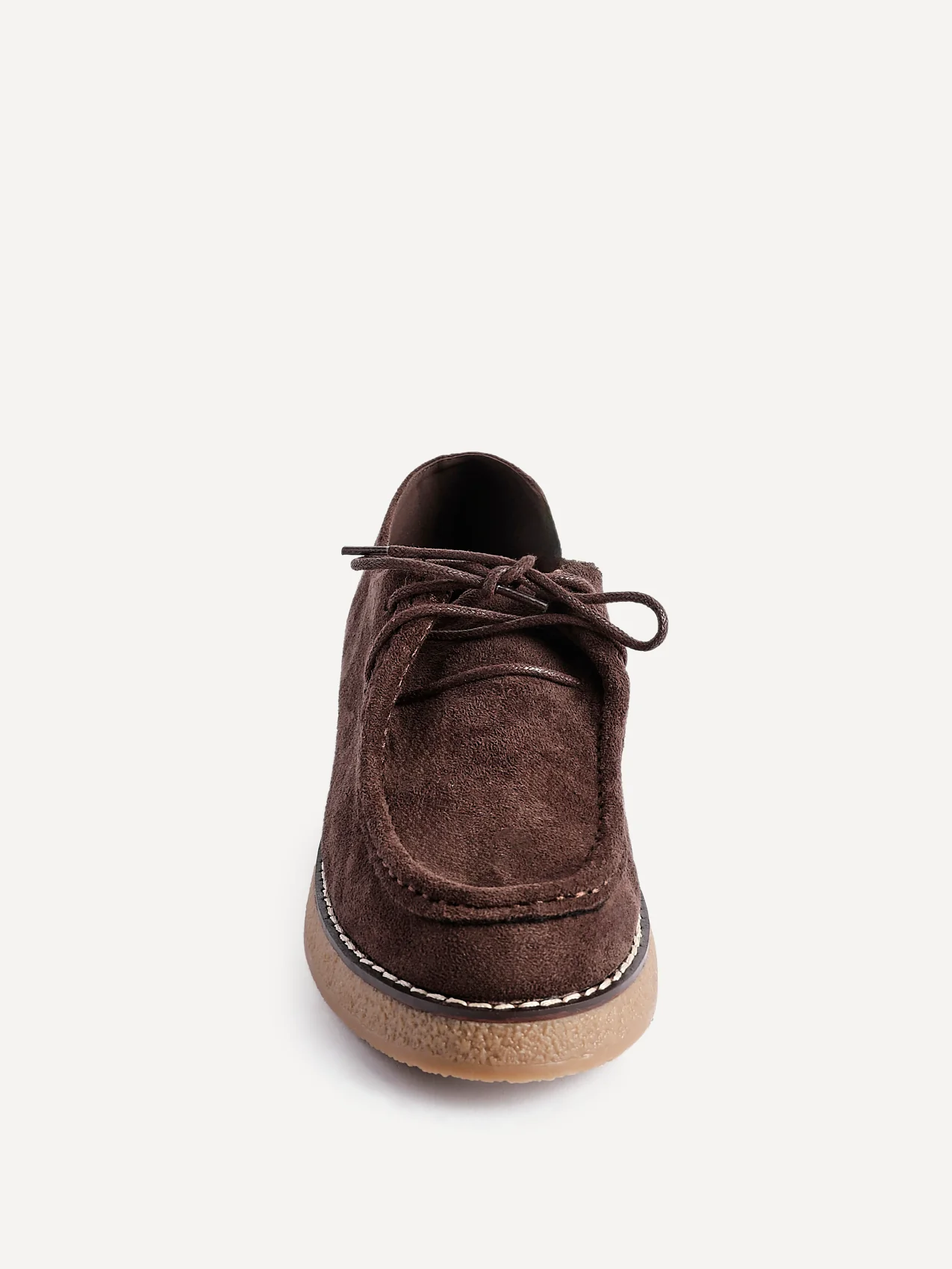 Perth Brown Faux Suede Loafers - Image 4