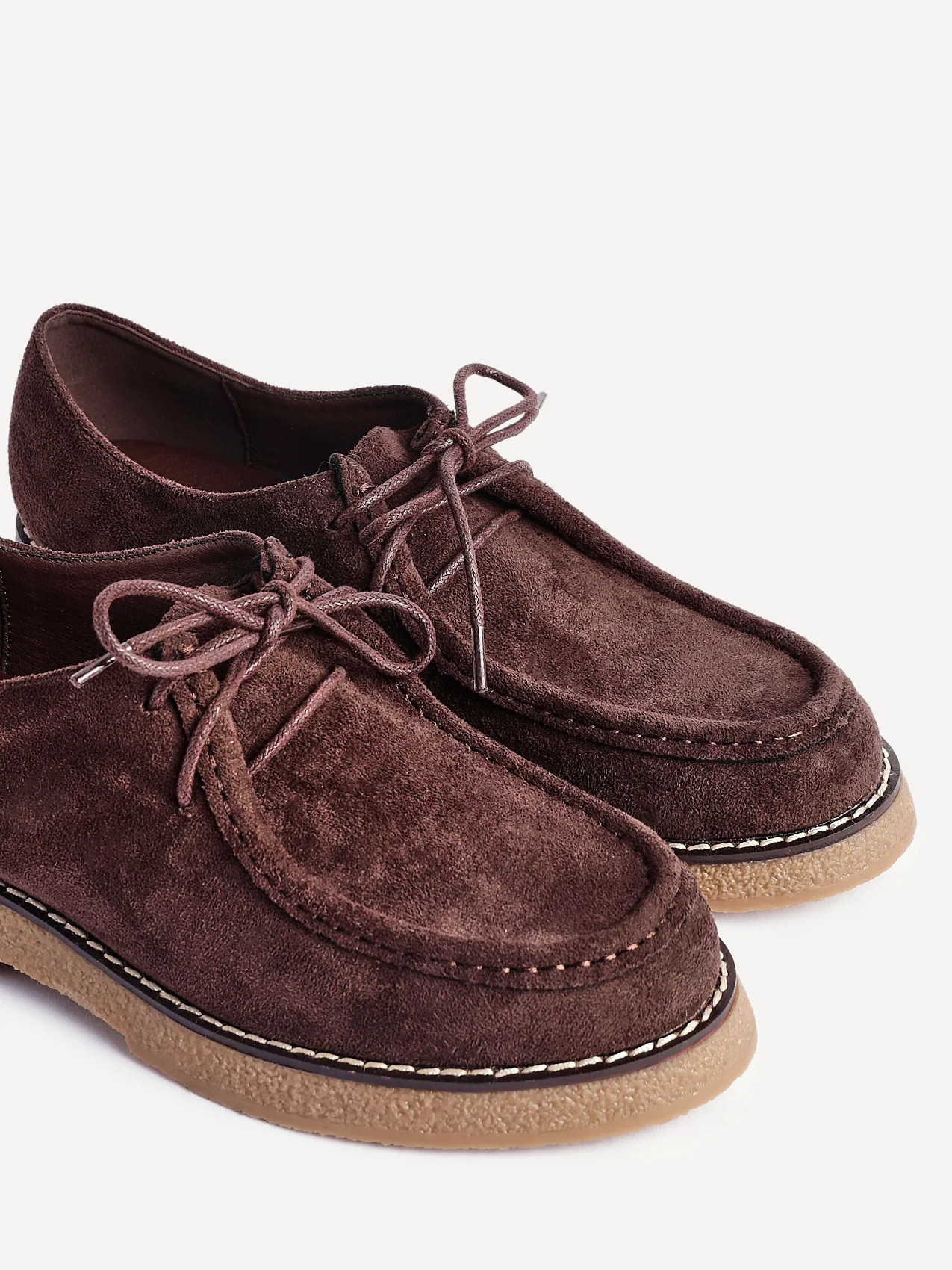 Perth Brown Faux Suede Loafers - Image 6