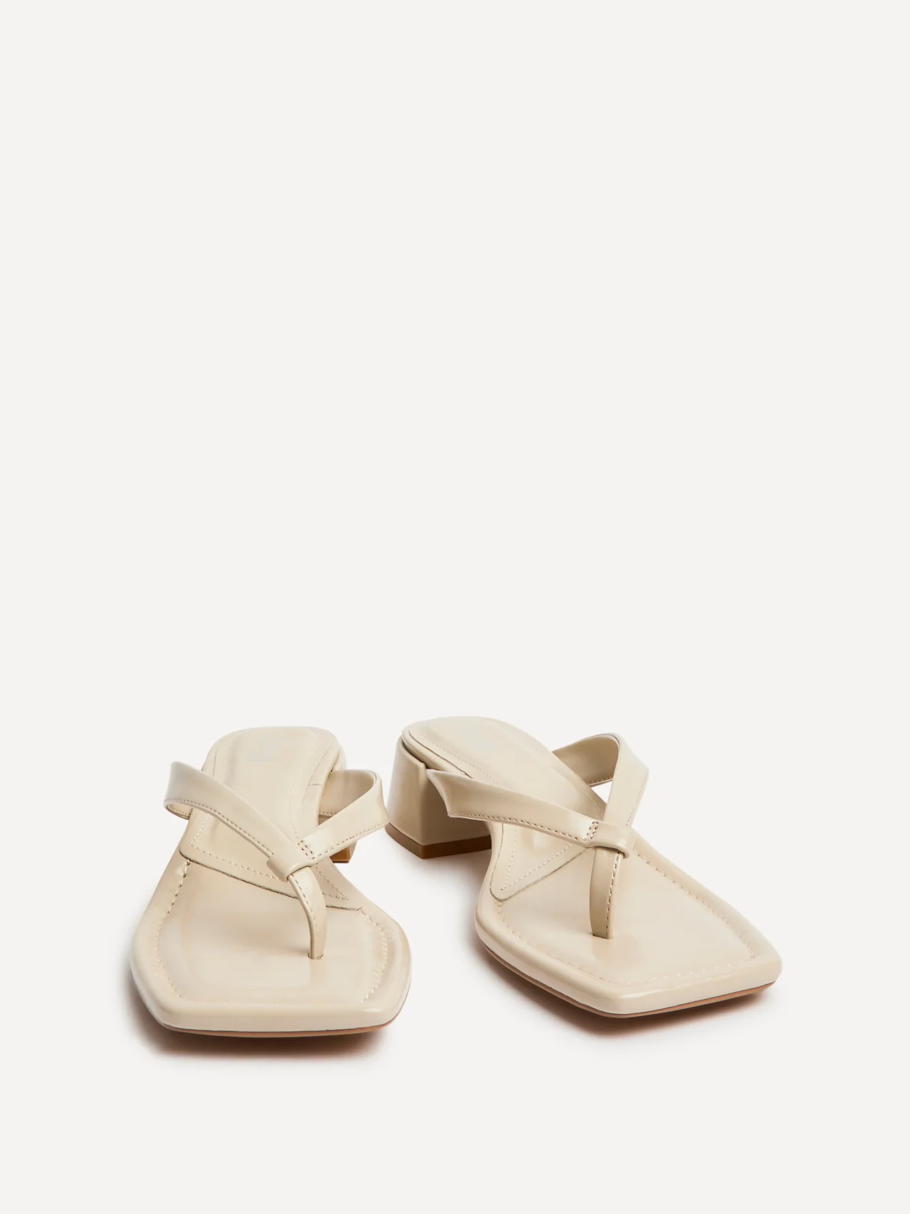 Phase Nude Faux Suede Mule Heels - Image 3