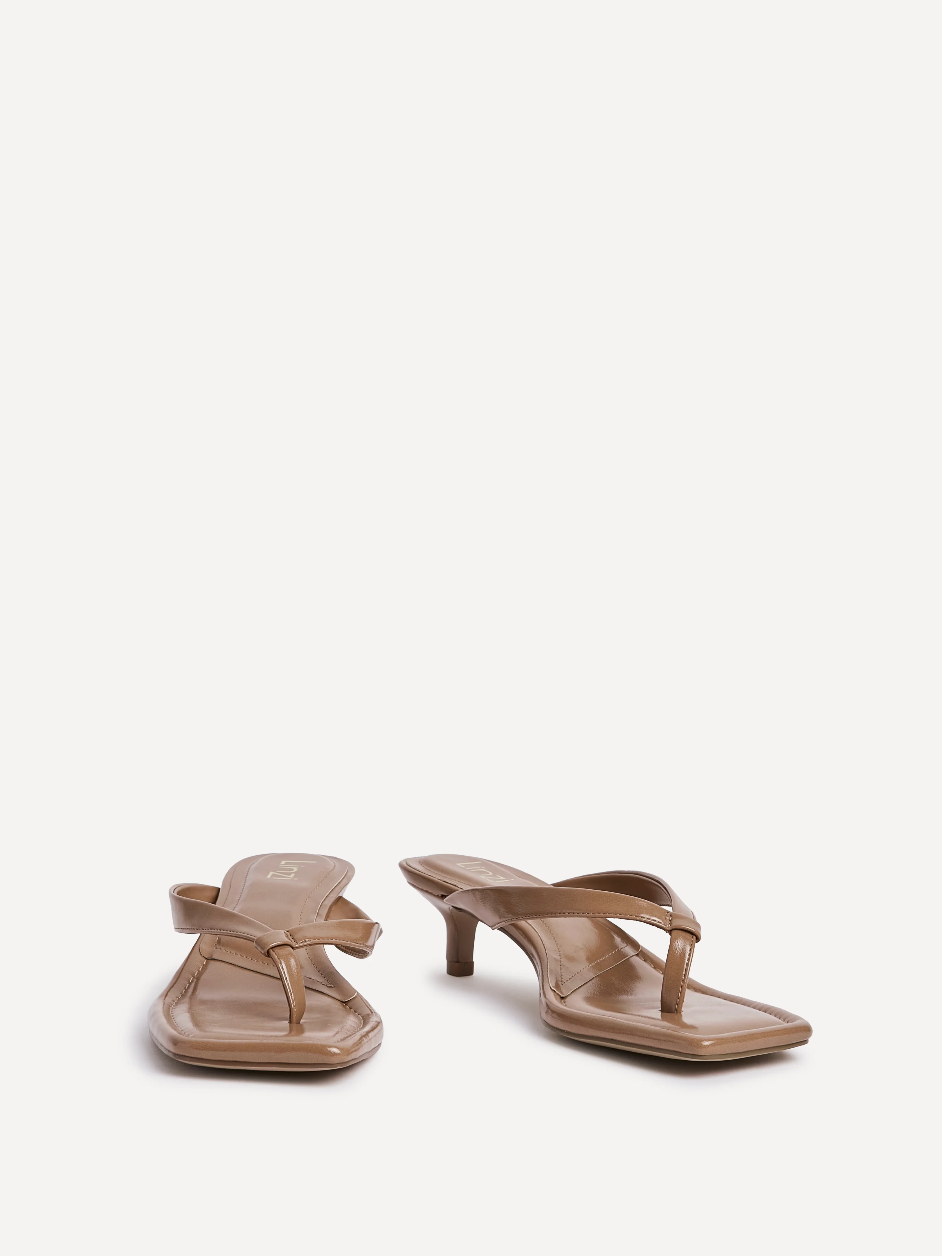 Potential Caramel Toe Post Kitten Heels - Image 3