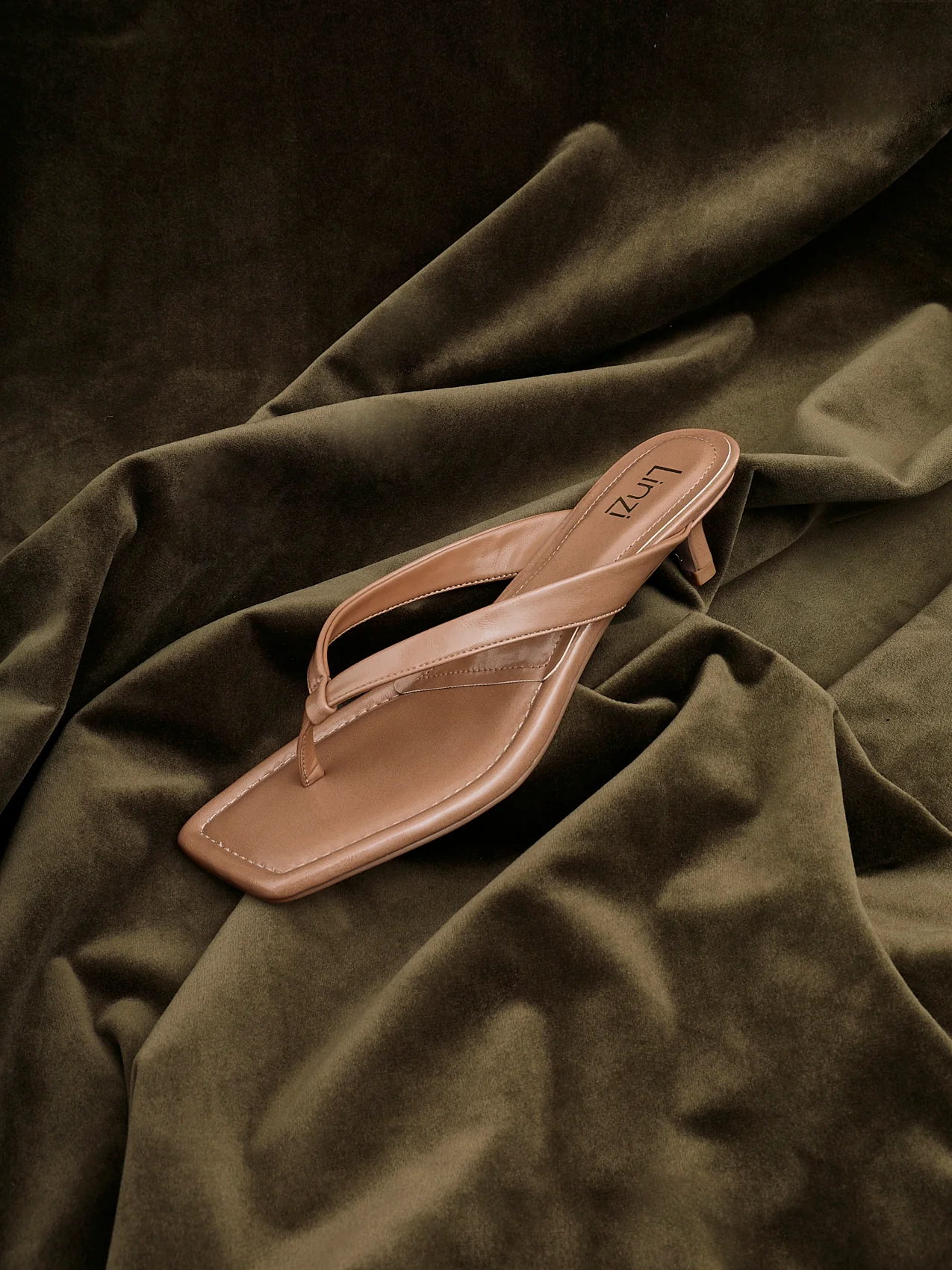Potential Caramel Toe Post Kitten Heels - Image 8