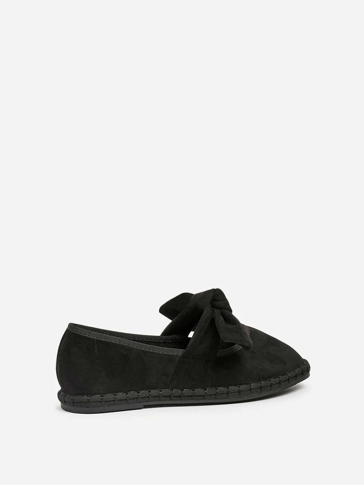 Pout Black Faux Suede Pumps - Image 5