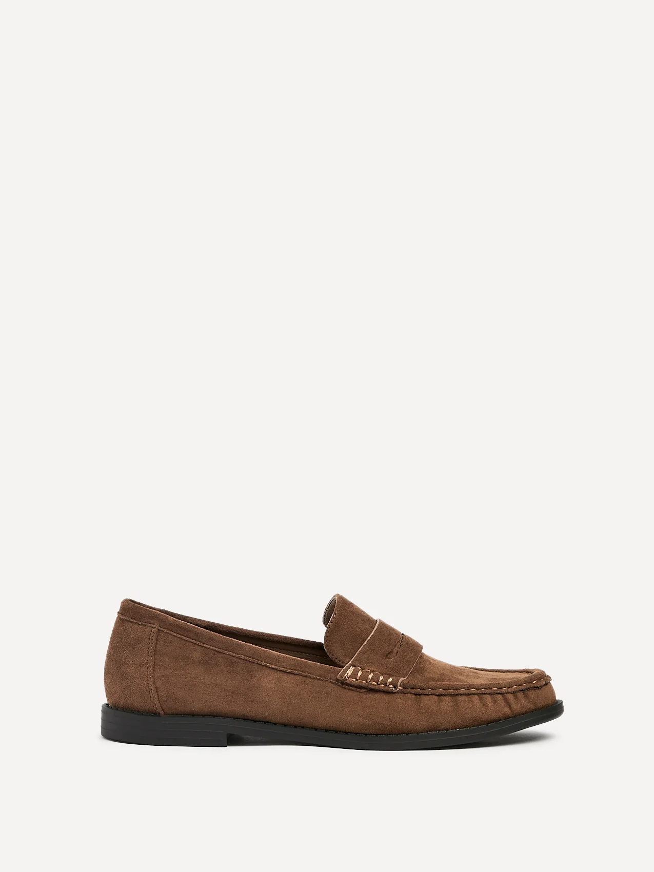 Precise Tan Faux Suede Loafers - Image 2