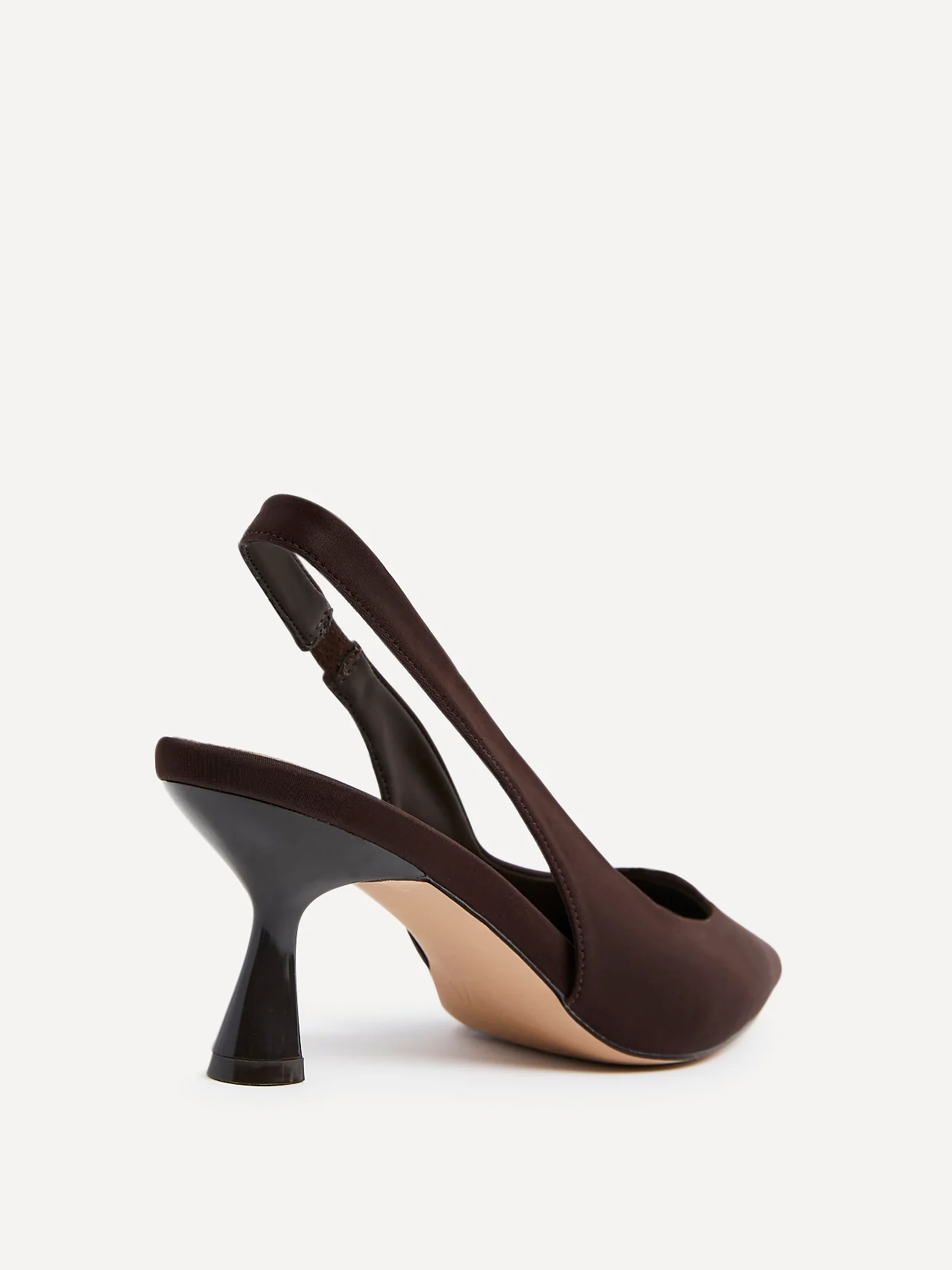 Presley Brown Lycra Court Heels - Image 5