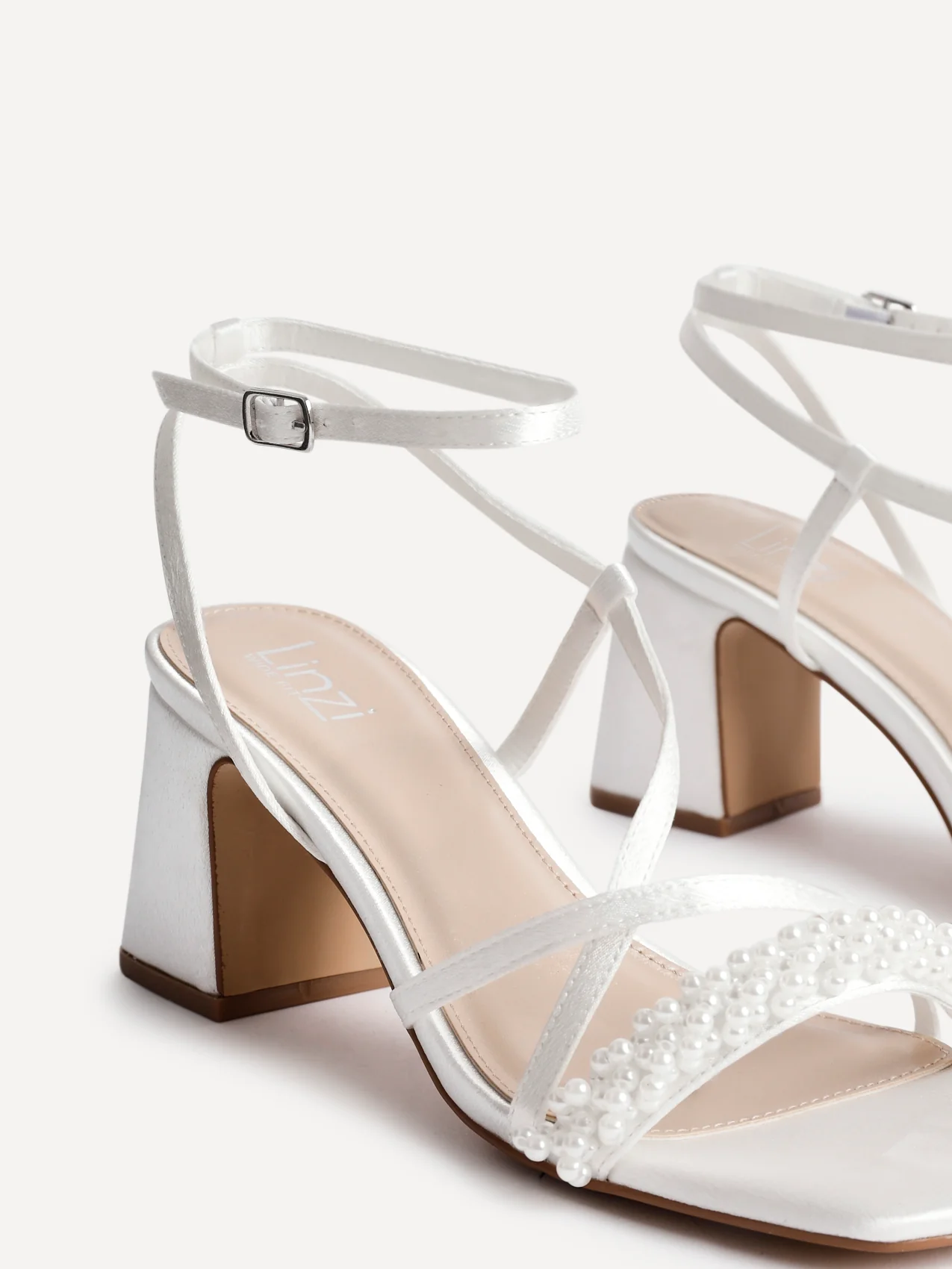 Promise Wide Fit Bridal Strappy Heels - Image 5