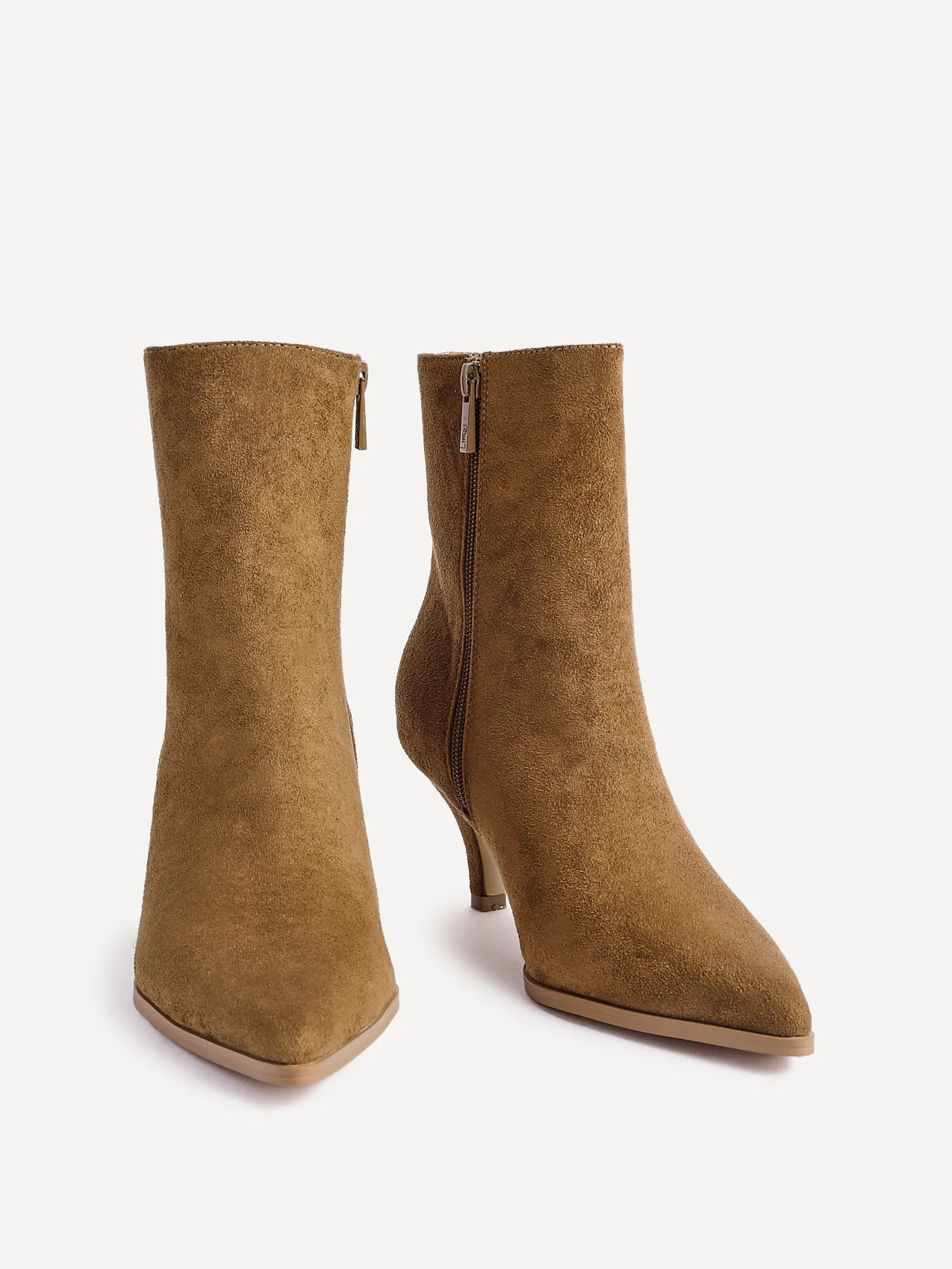 Pursuit Tan Heeled Ankle Boots - Image 3