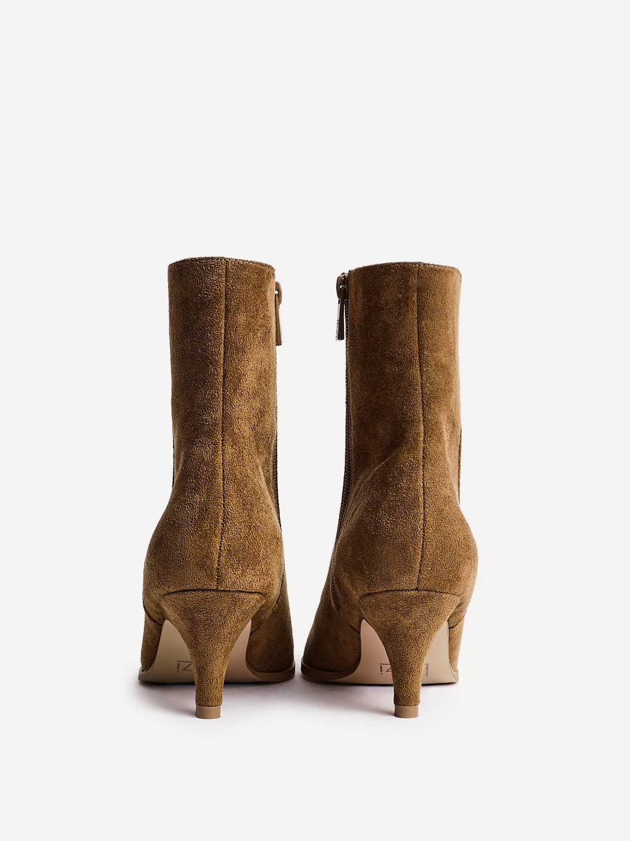 Pursuit Tan Heeled Ankle Boots - Image 4