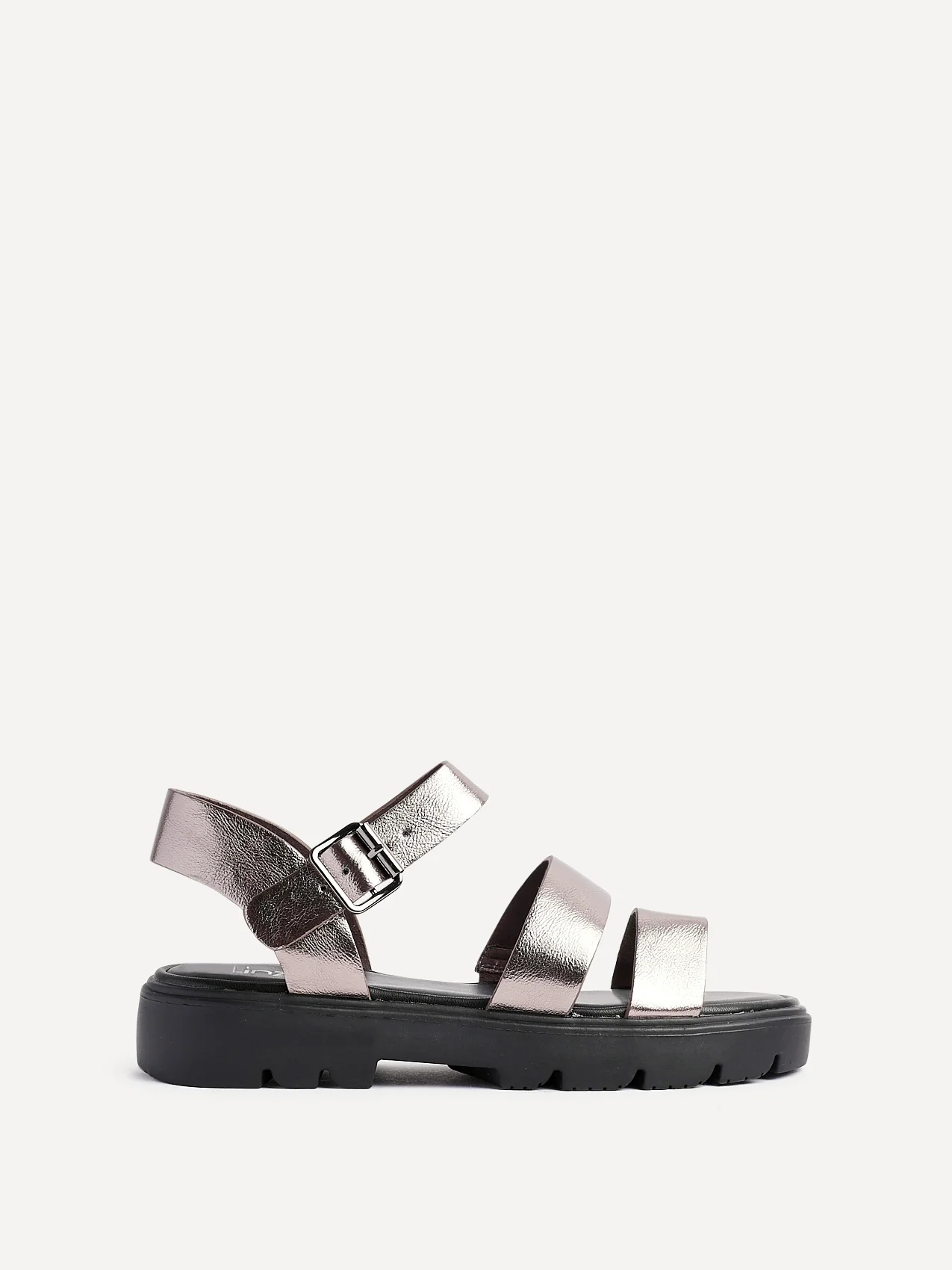 Ramona Pewter Gladiator Sandals - Image 2