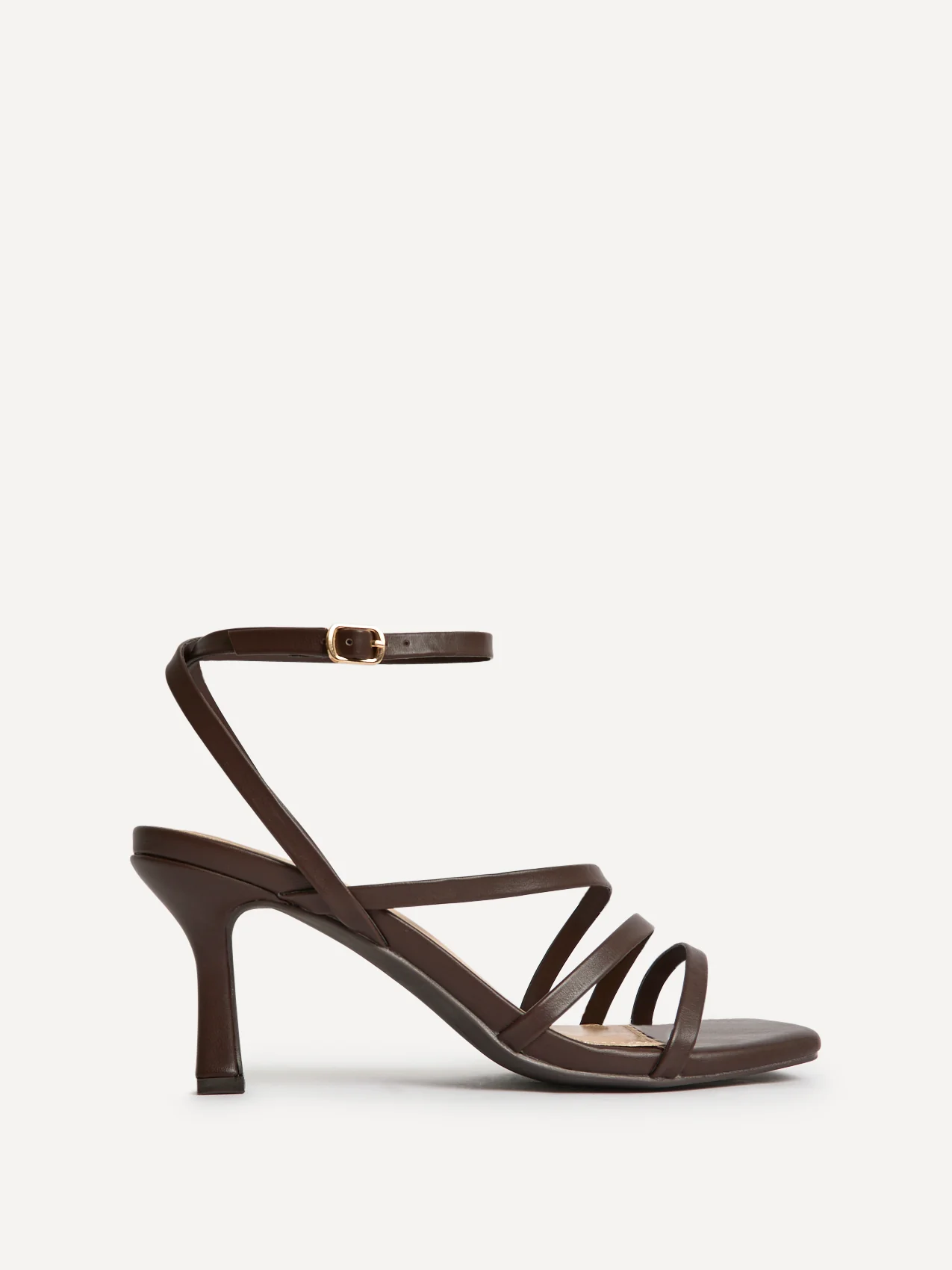 Reflect Wide Fit Brown Strappy Heels - Image 2