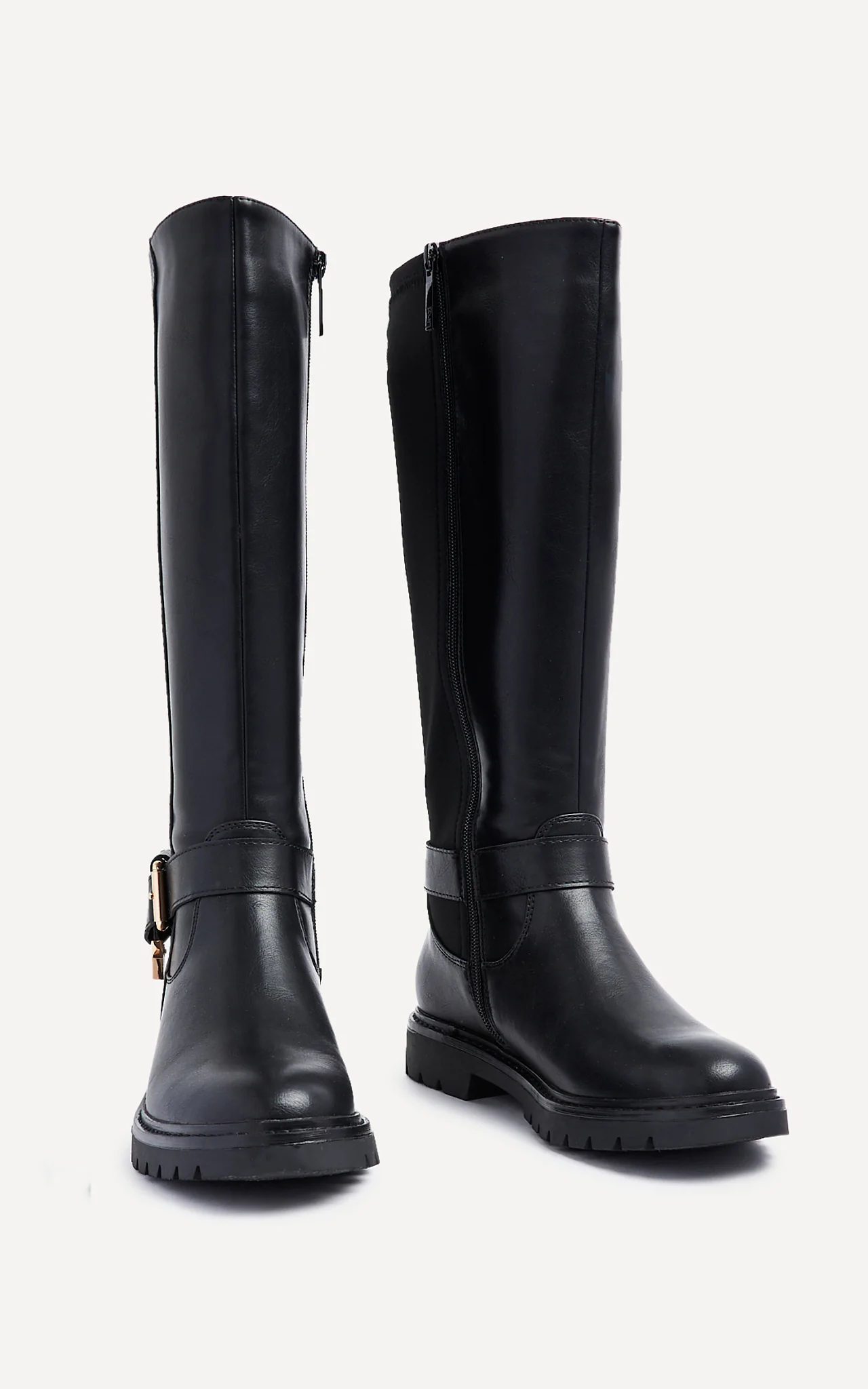 Regent Black Long Boots - Image 3
