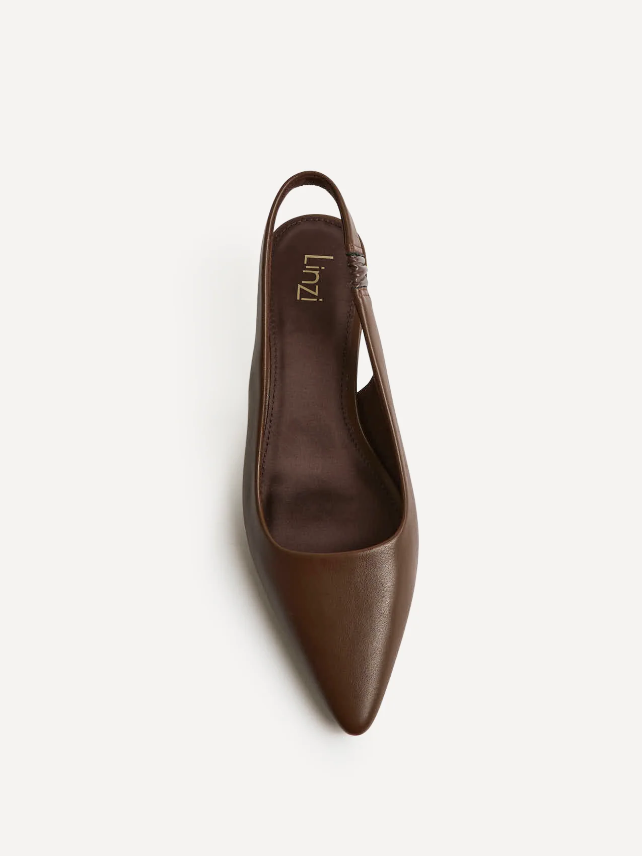 Reign Brown Faux Leather Court Heels - Image 4