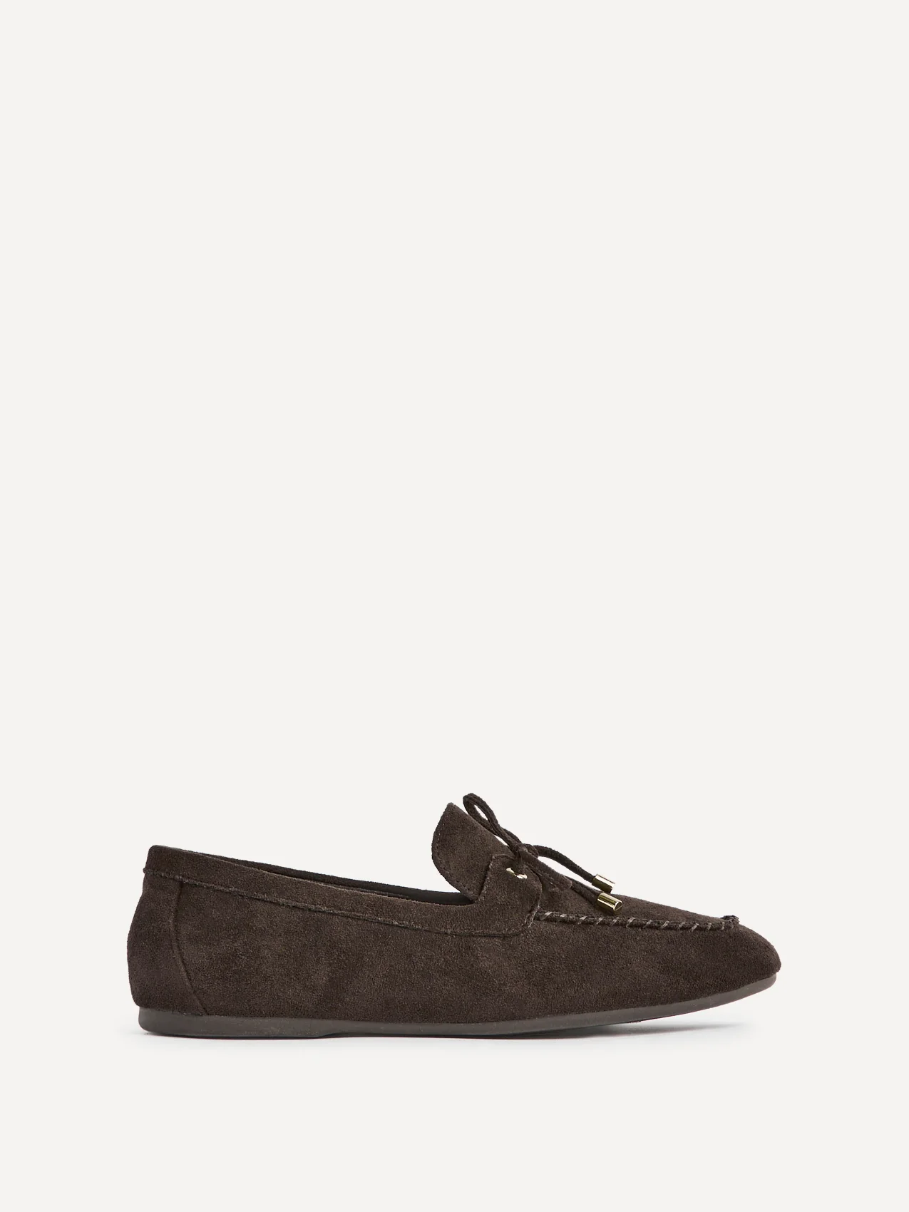 Relevant Brown Faux Suede Loafers - Image 2