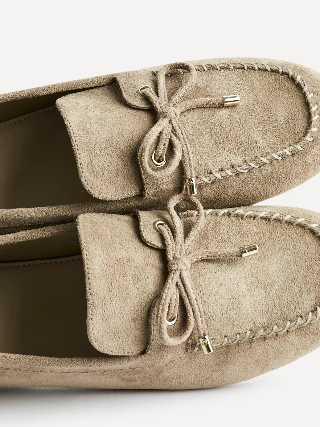 Relevant Taupe Faux Suede Loafers - Image 5