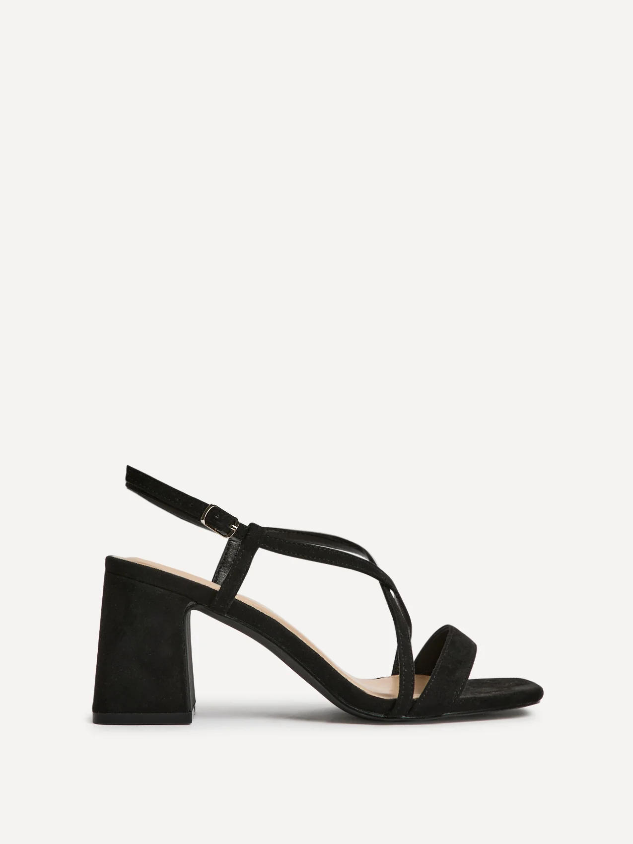 Remain Wide Fit Black Heeled Sandals - Image 2
