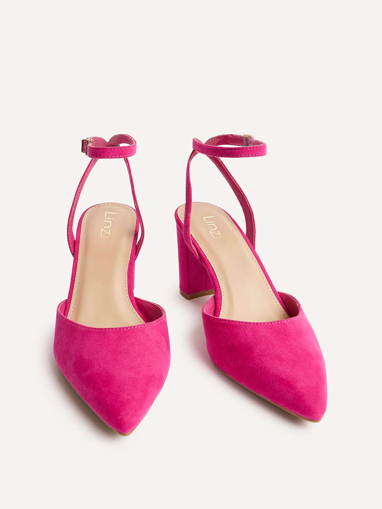 Rendall Fuchsia Faux Suede Court Heels - Image 3