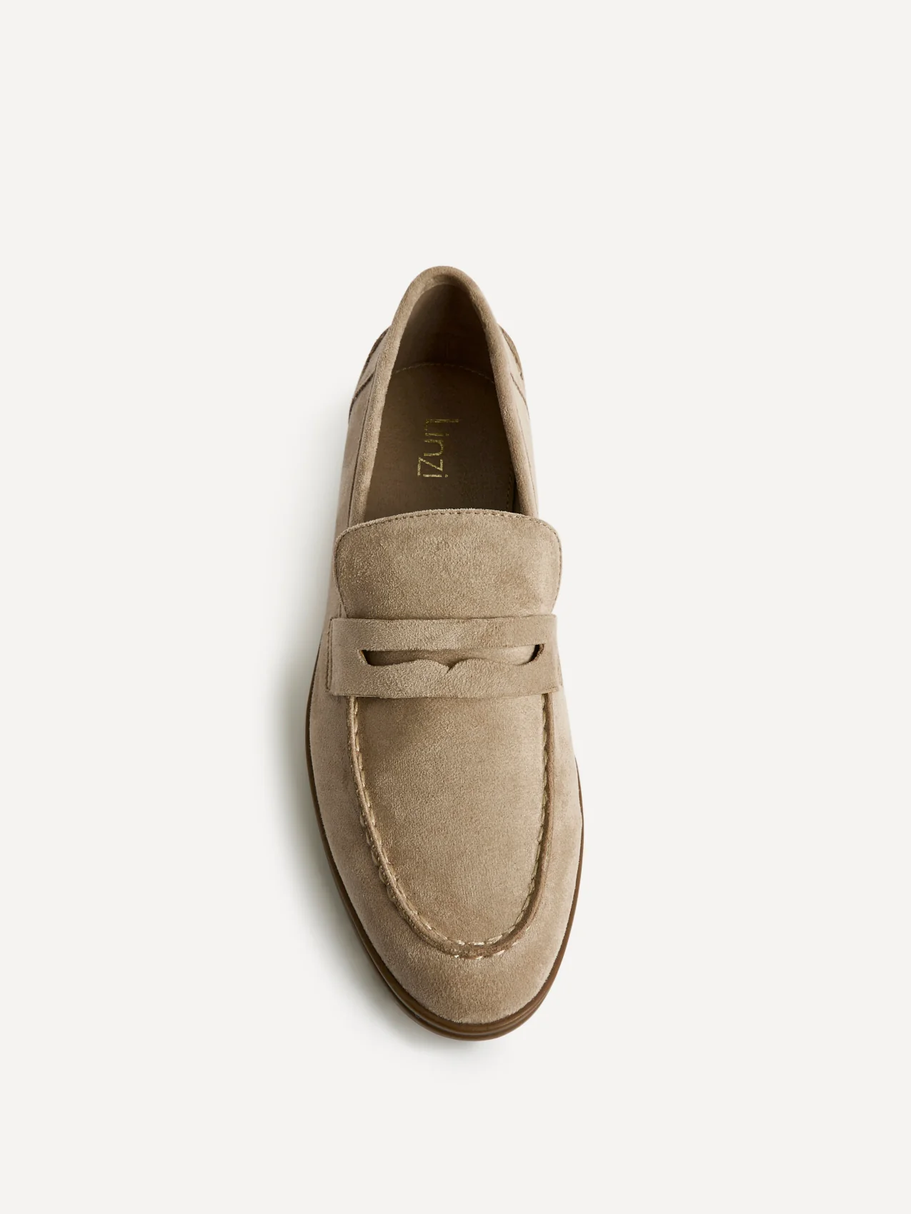 Review Beige Faux Suede Classic Loafer - Image 4