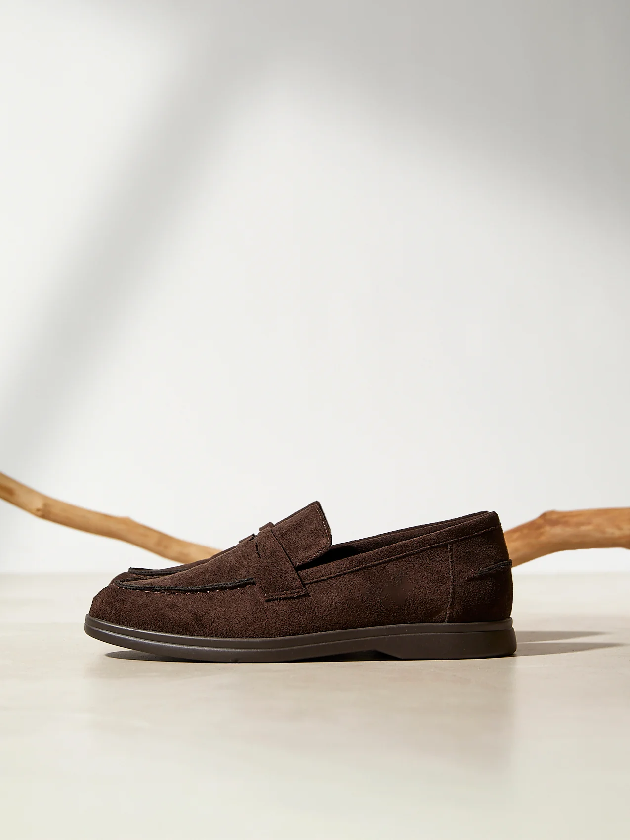 Review Brown Faux Suede Classic Loafer - Image 6