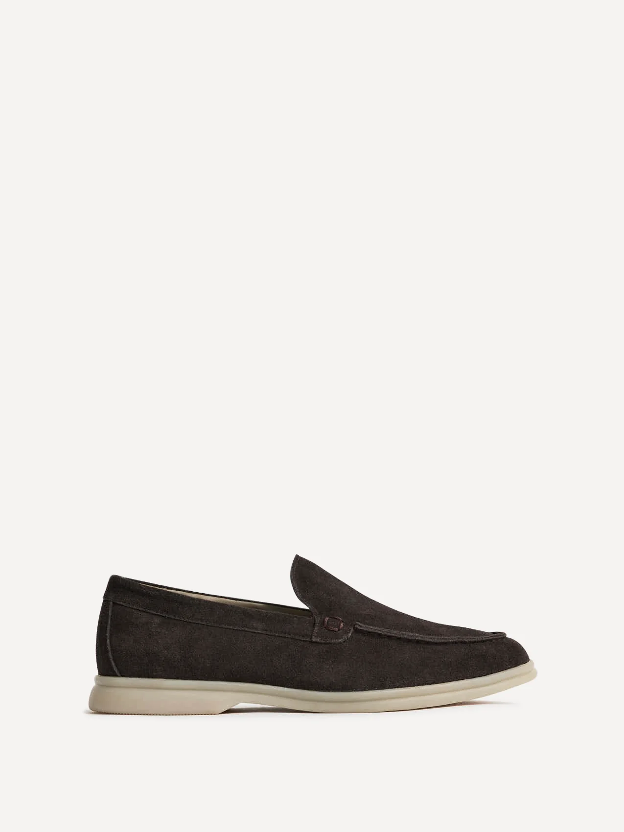 Rino Mens Brown Suede Leather Loafers - Image 2