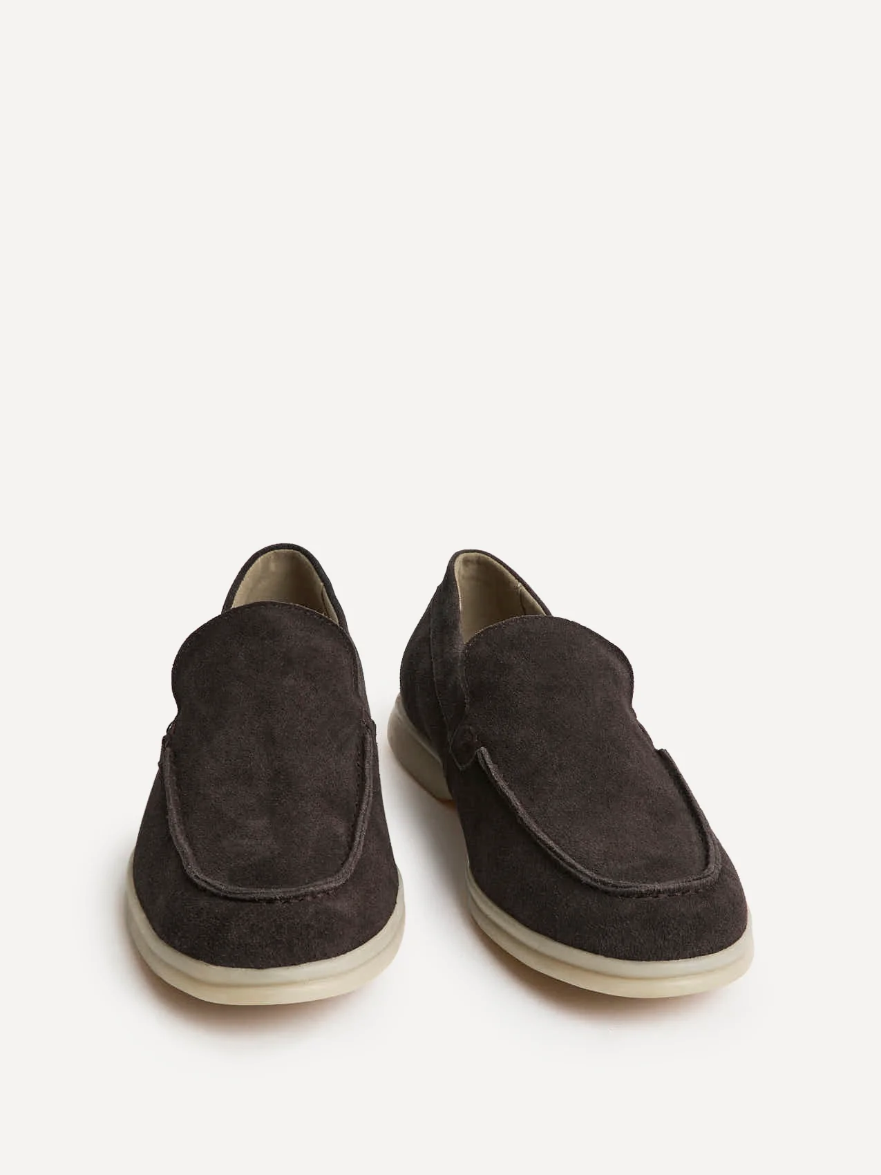 Rino Mens Brown Suede Leather Loafers - Image 3