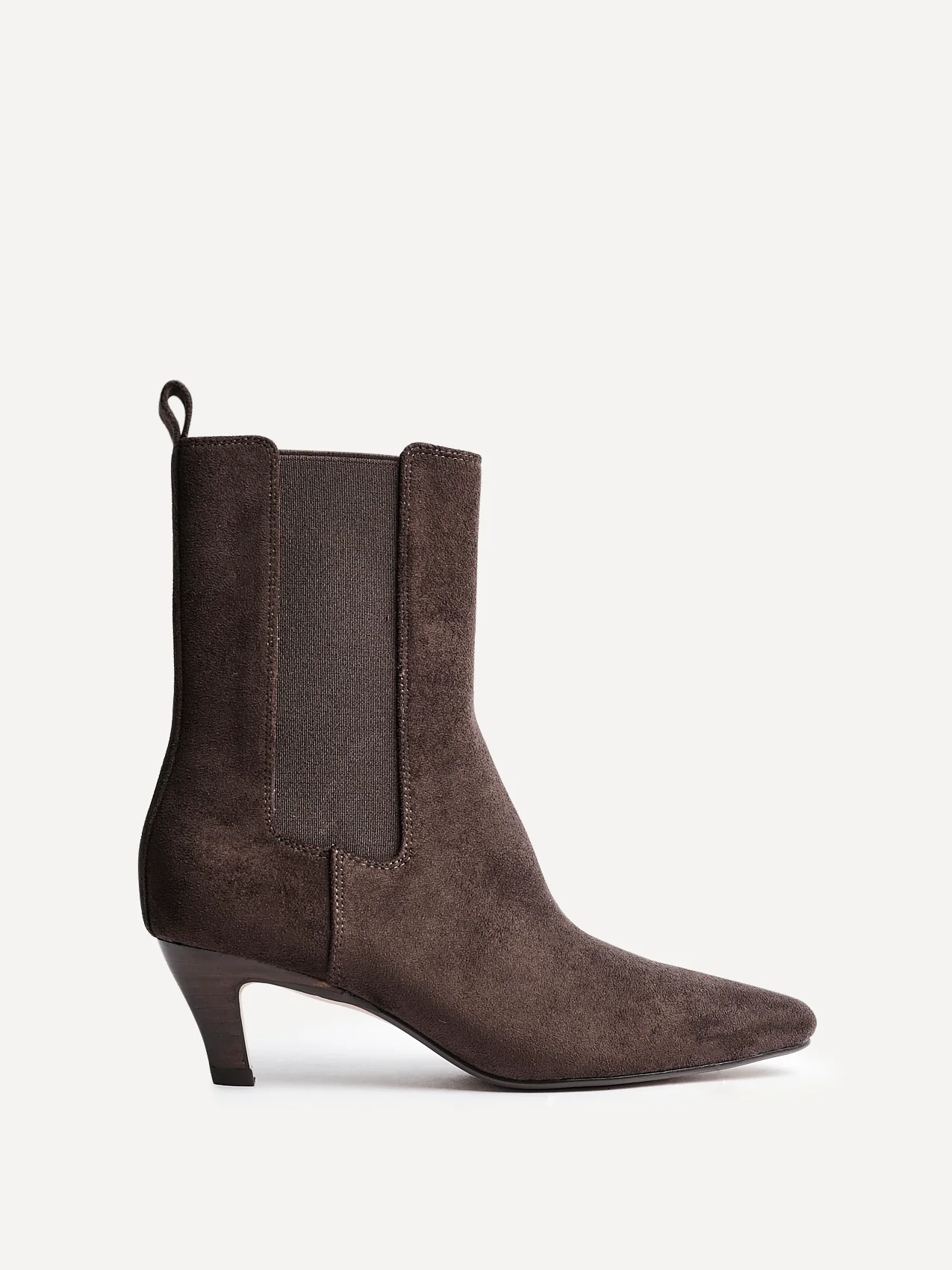 Ritual Brown Kitten Heel Chelsea Boots - Image 2