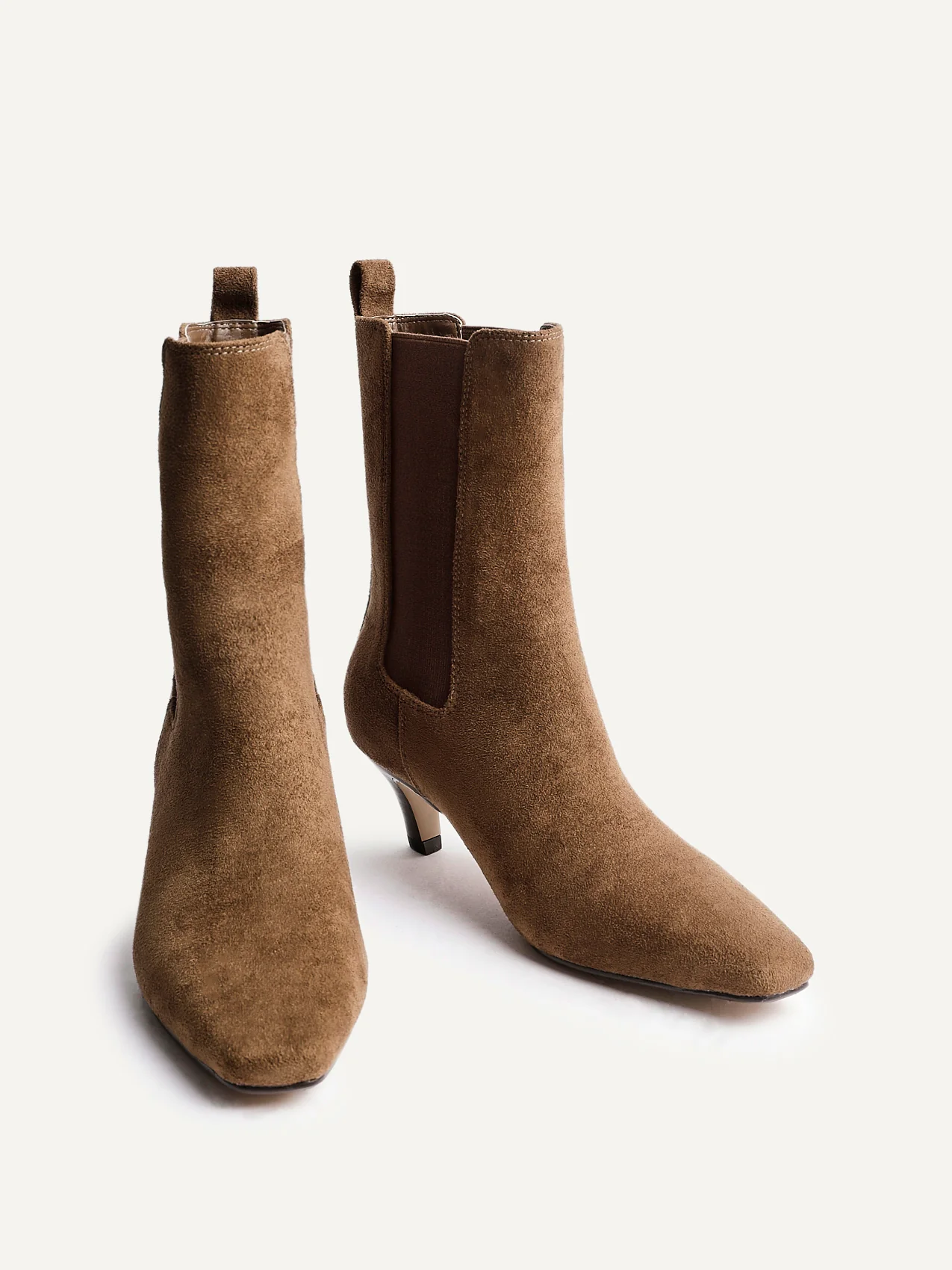 Ritual Sand Kitten Heel Chelsea Boots - Image 3