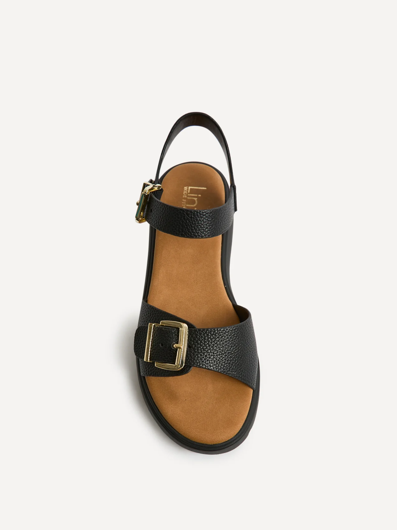 Rocket Wide Fit Black Chunky Sandals - Image 4
