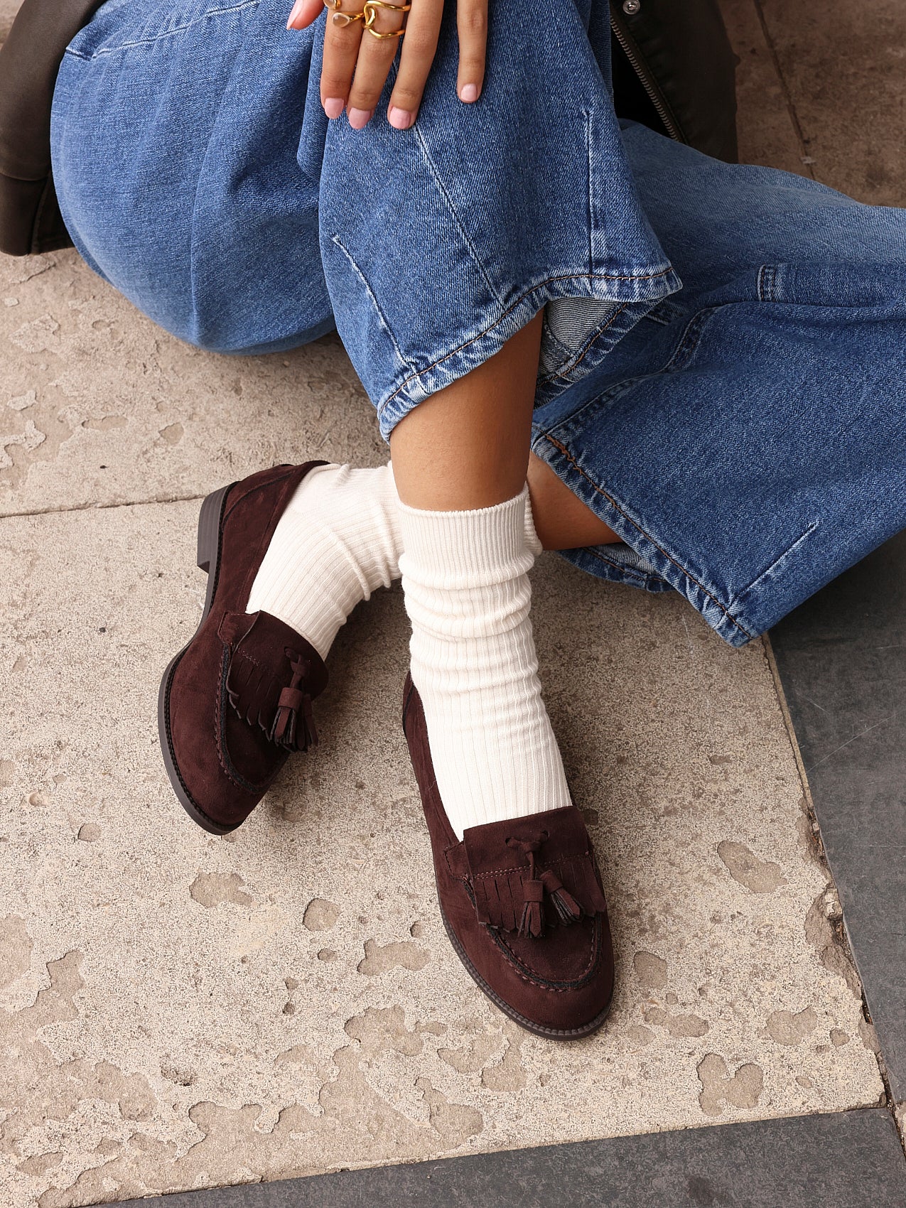 Rosemary Brown Faux Suede Loafers - Image 6