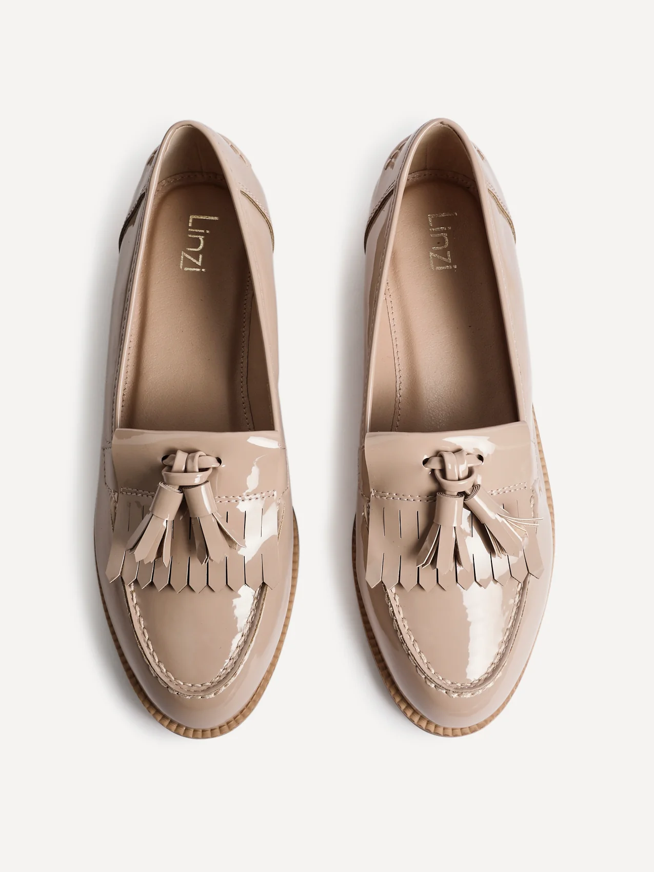 Rosemary Mocha Faux Leather Loafers - Image 3