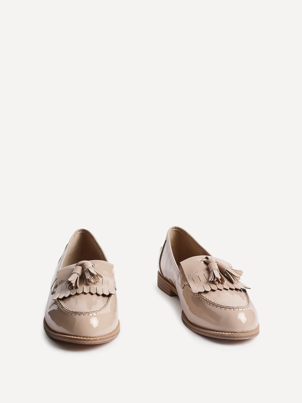 Rosemary Mocha Faux Leather Loafers - Image 4