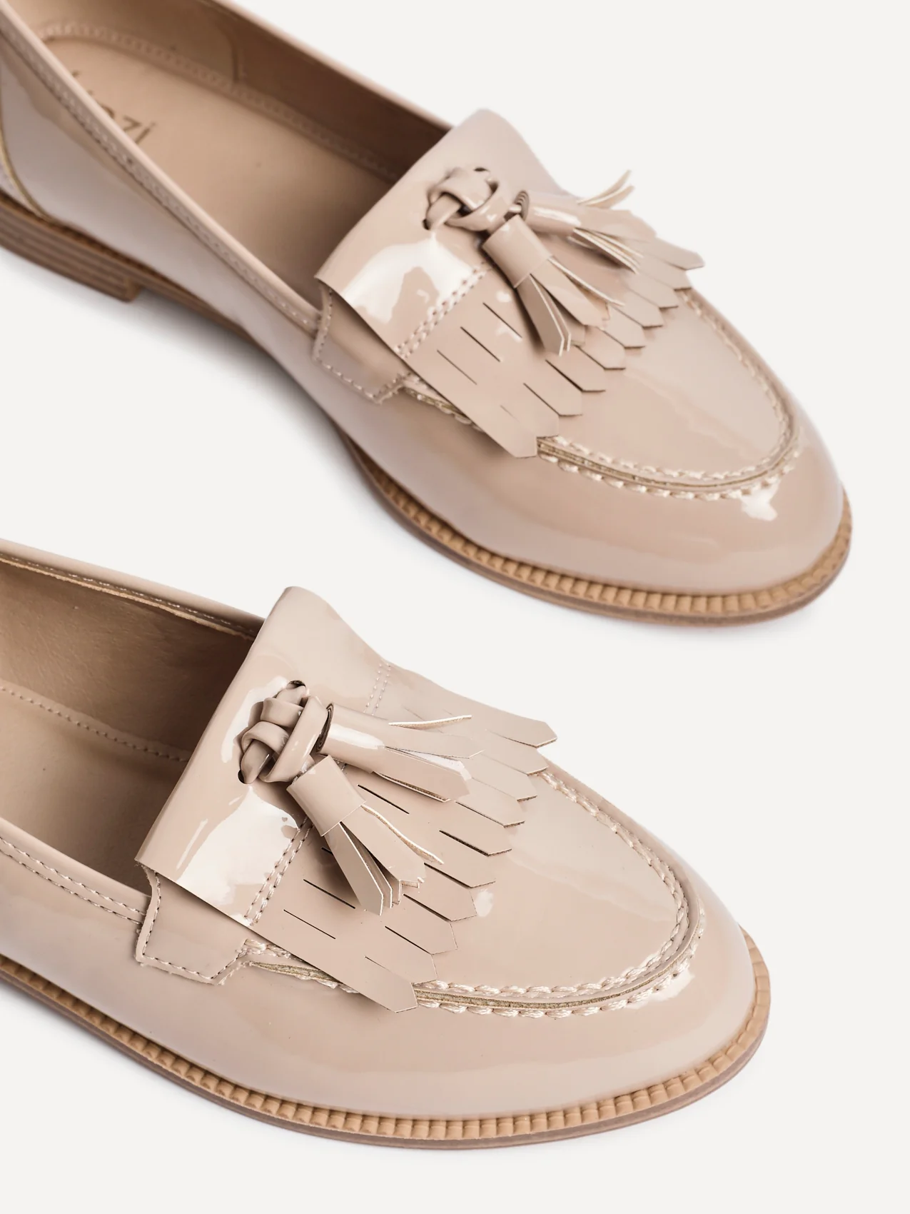 Rosemary Mocha Faux Leather Loafers - Image 5