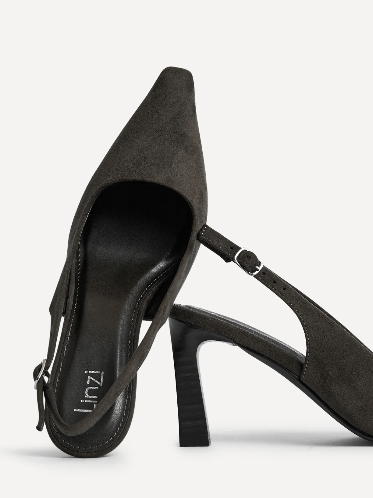 Saint Grey Slingback Court Heels - Image 5