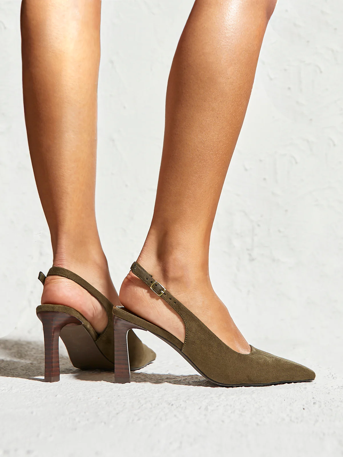 Saint Khaki Slingback Court Heels - Image 6