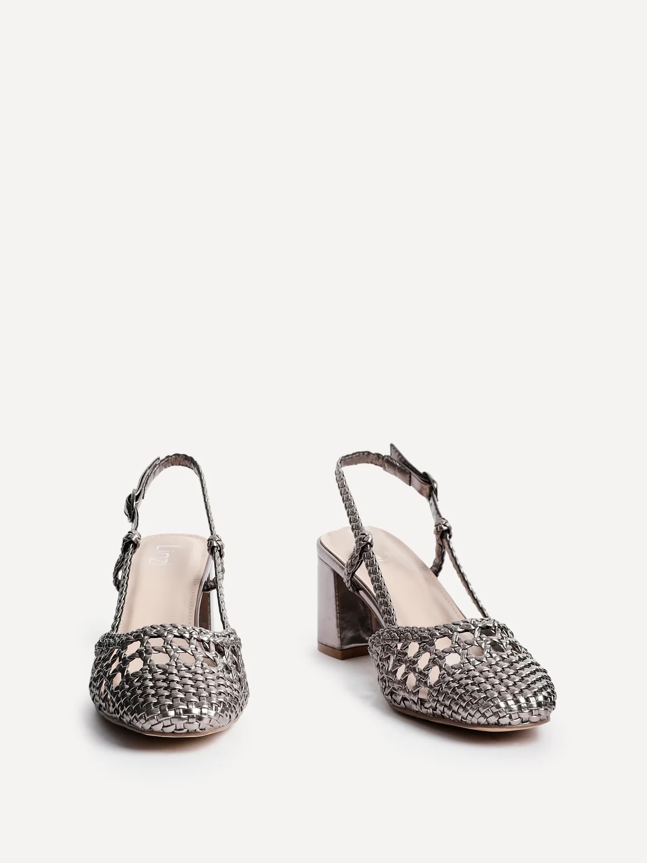 Sandria Pewter Handwoven Court Heels - Image 3