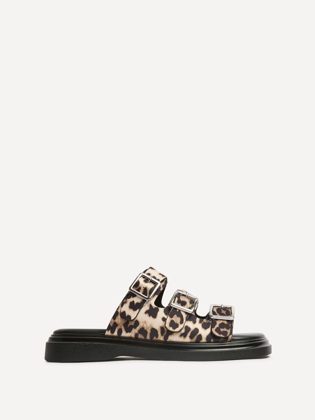 Satellite Leopard Print Flat Sandals - Image 2