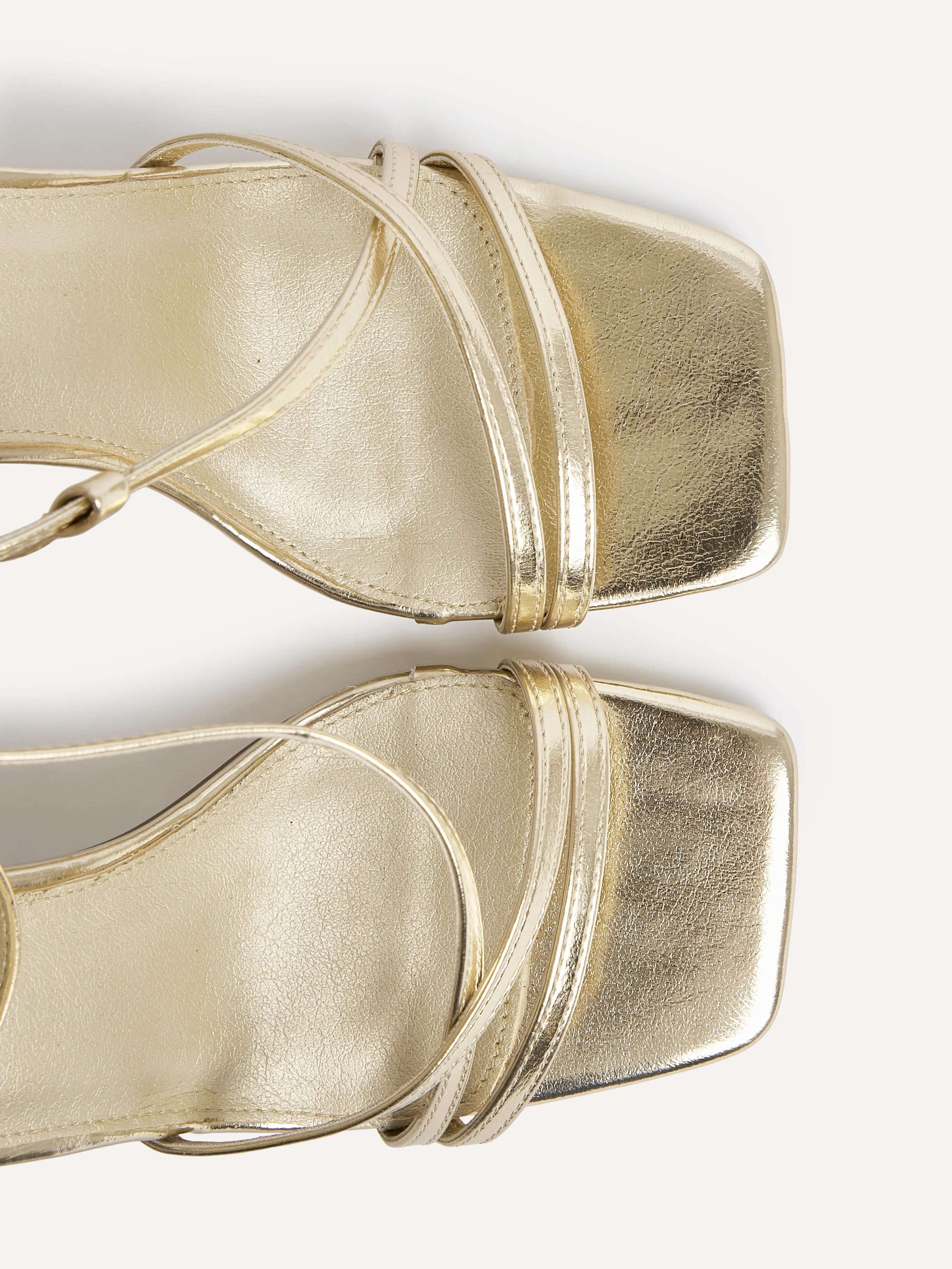 Savannah Gold Strappy Heels - Image 5