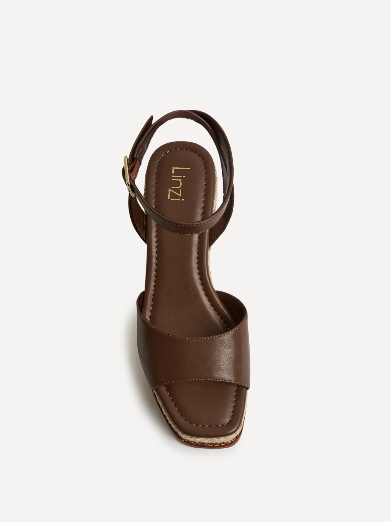 Scene Brown Wedge Sandals - Image 4