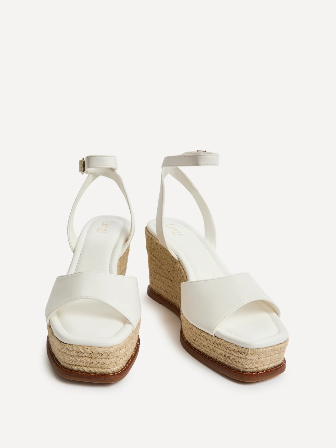 Scene White Wedge Sandals - Image 3