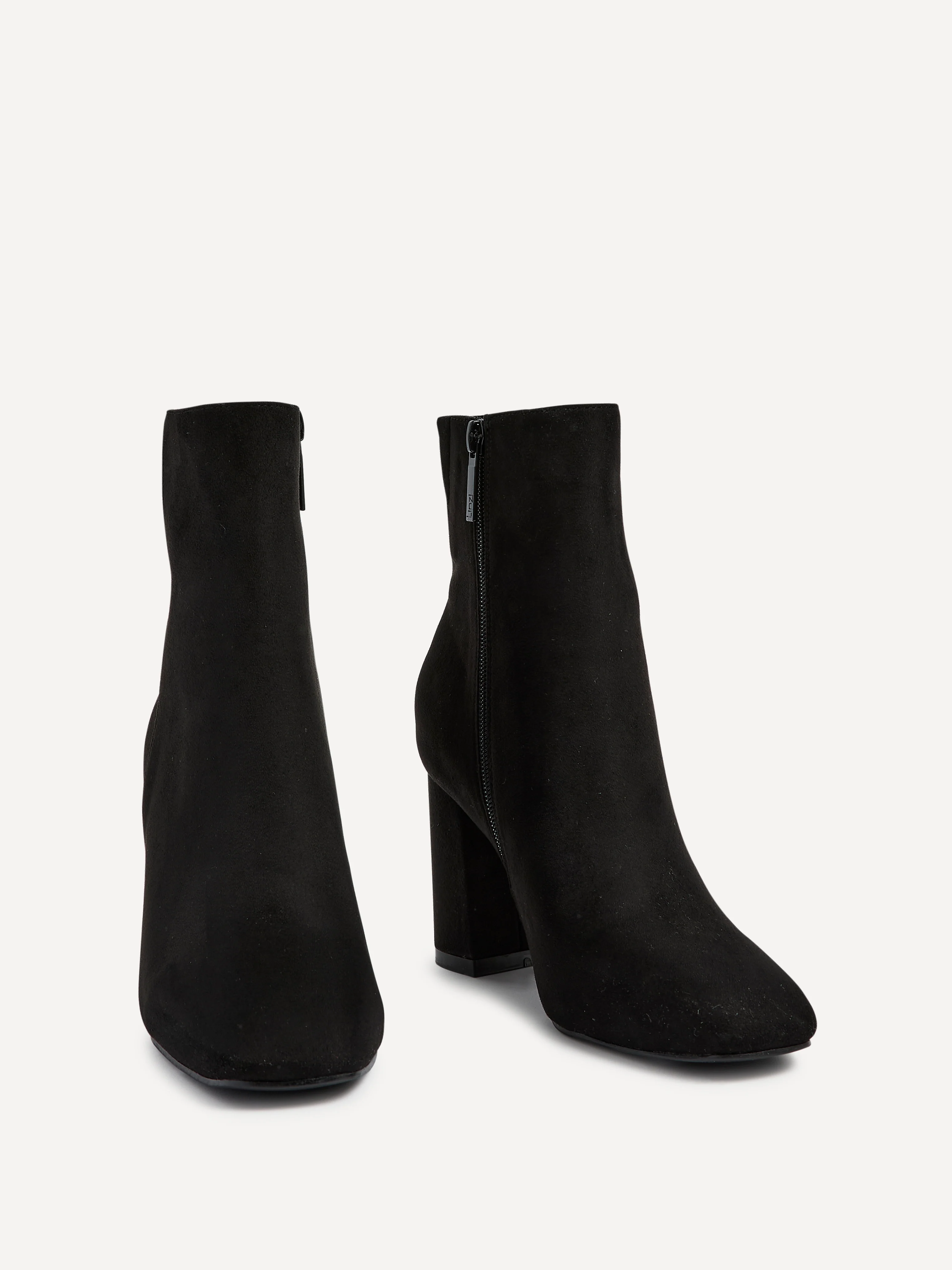 Scout Black Block Heeled Ankle Boots - Image 3