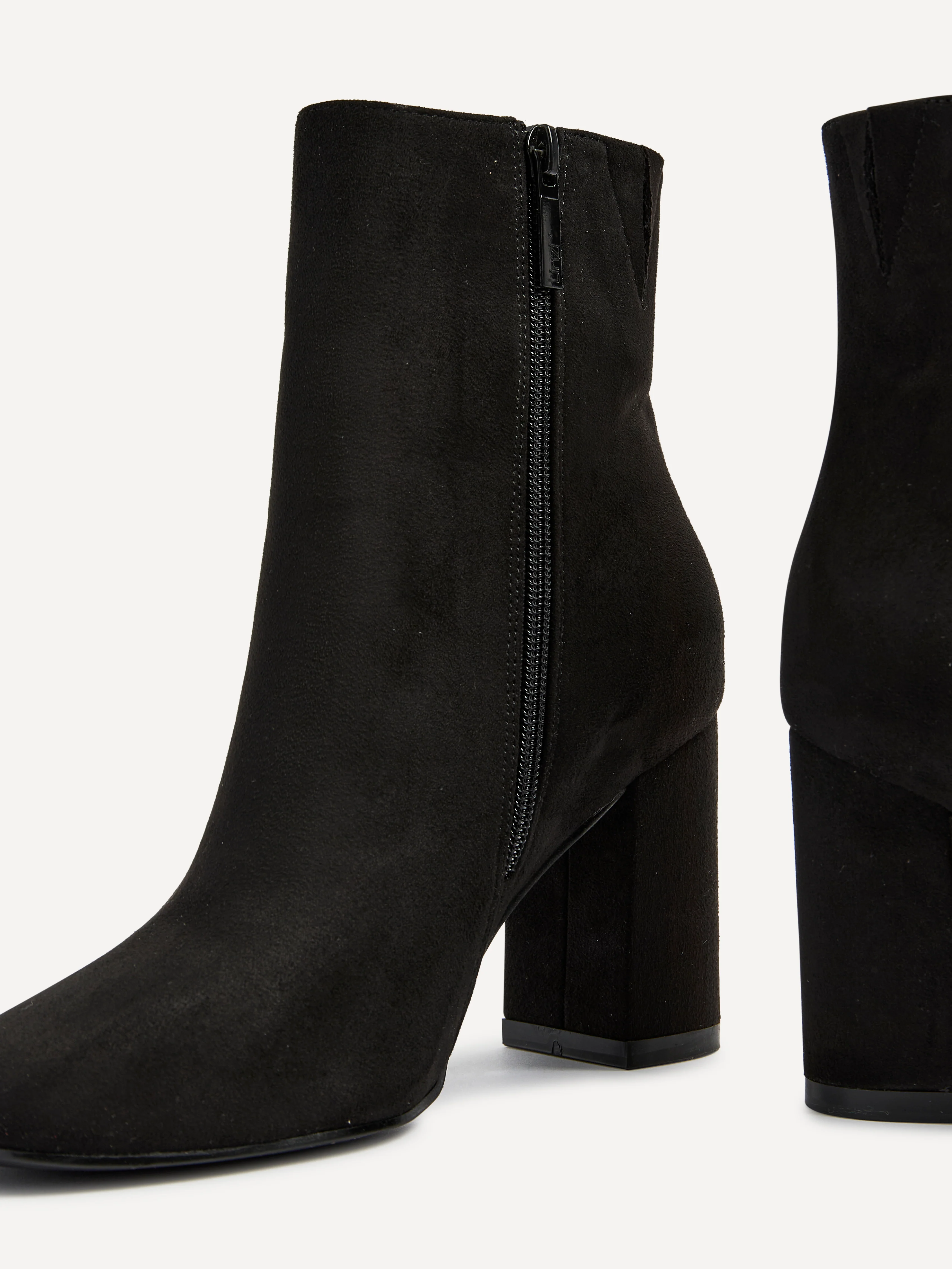 Scout Black Block Heeled Ankle Boots - Image 4